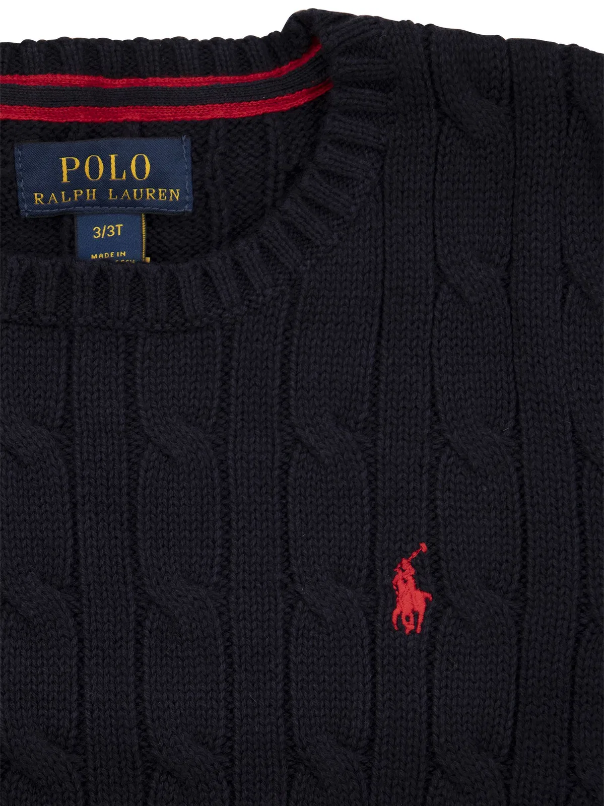 Polo Ralph Lauren Crew-Neck Cotton Cable-Knit Sweater
