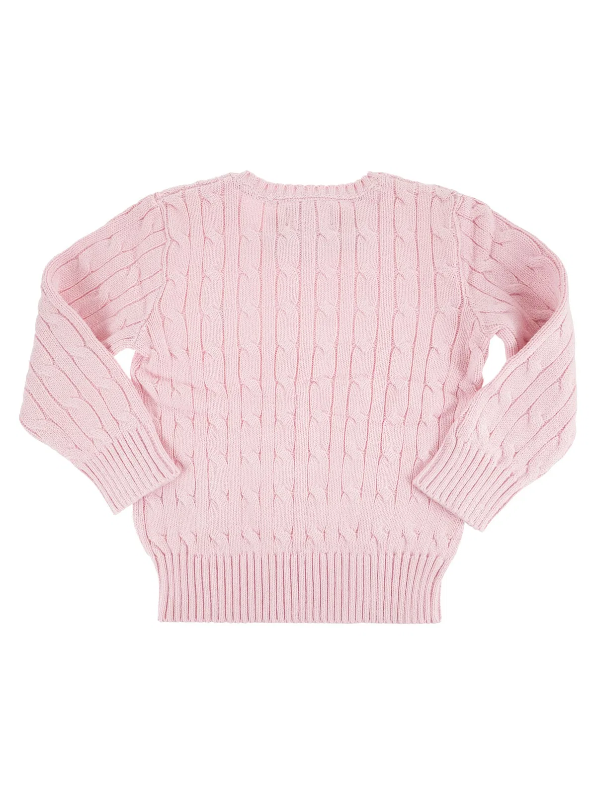 Polo Ralph Lauren Cable-Knit Cotton Jumper With Embroidere