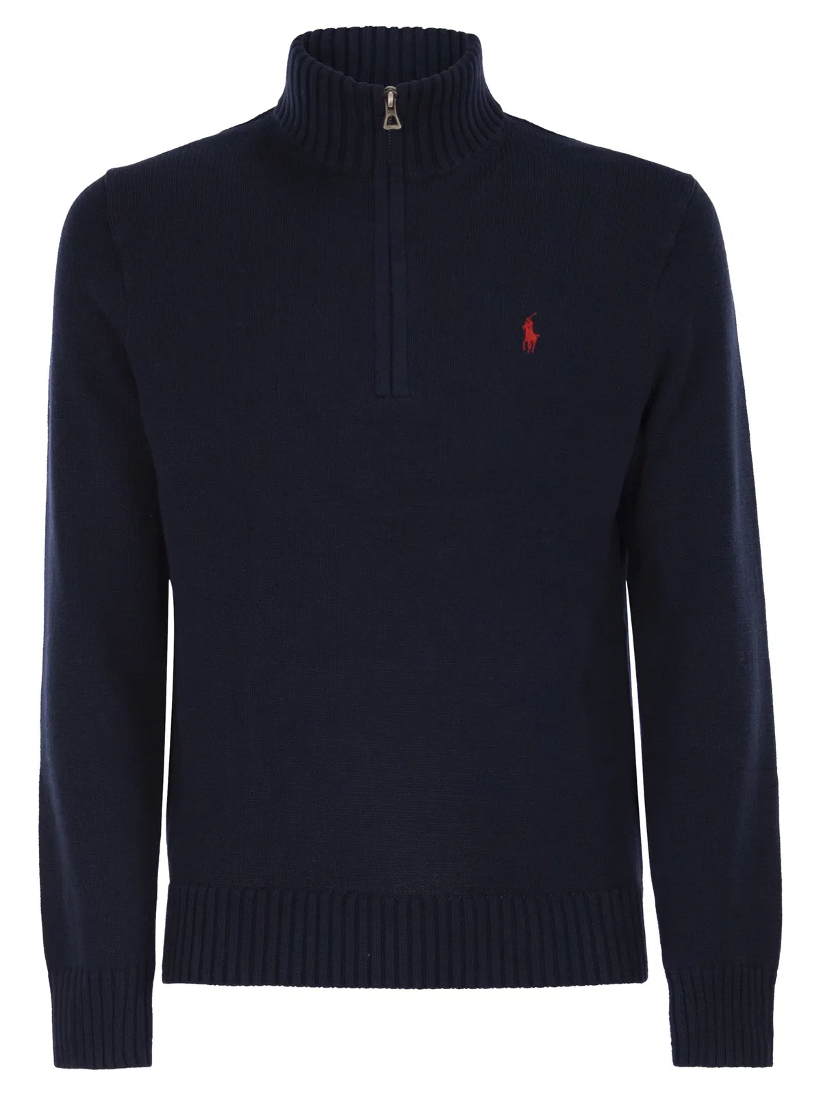 Polo Ralph Lauren Cotton Jumper With Zip Fastening