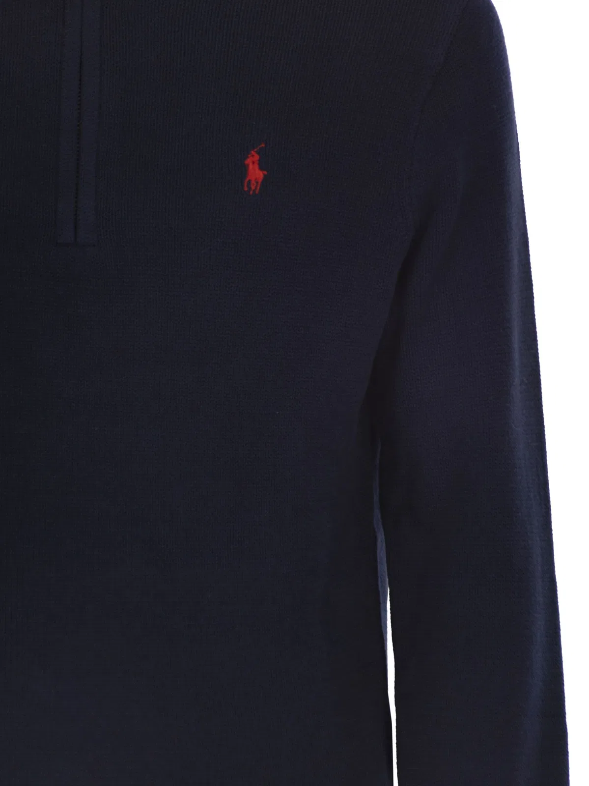 Polo Ralph Lauren Cotton Jumper With Zip Fastening