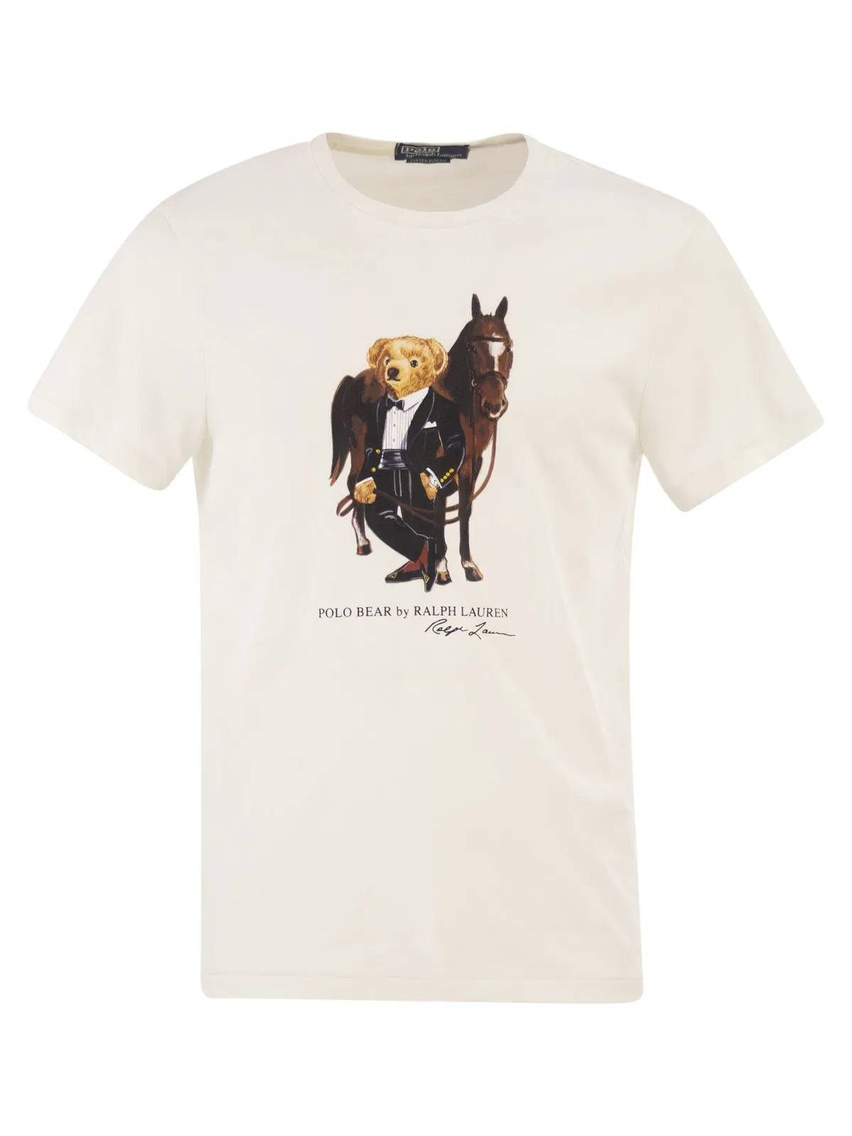 Polo Ralph Lauren T-Shirt With Polo Bear Print In Riding A