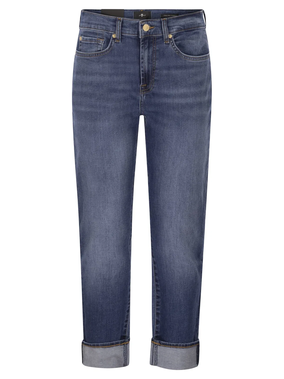 7 For All Mankind Relaxed Skinny - Medium Waist Boyfriend 