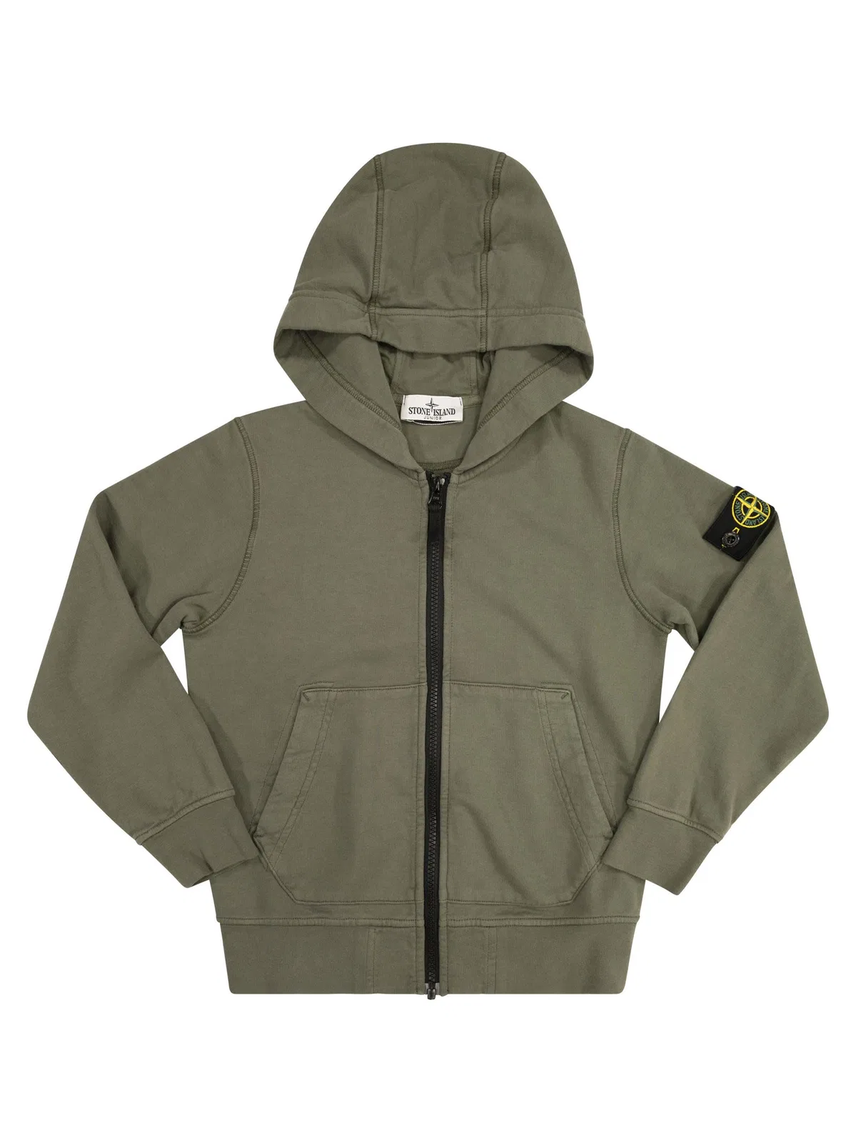 Stone Island Hooded Sweatshirt With Stone Island Badg