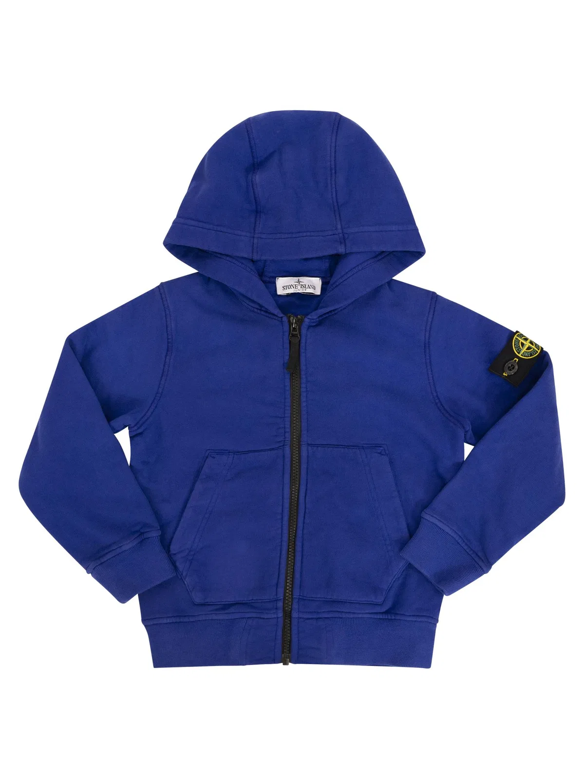 Stone Island Hooded Sweatshirt With Stone Island Badg