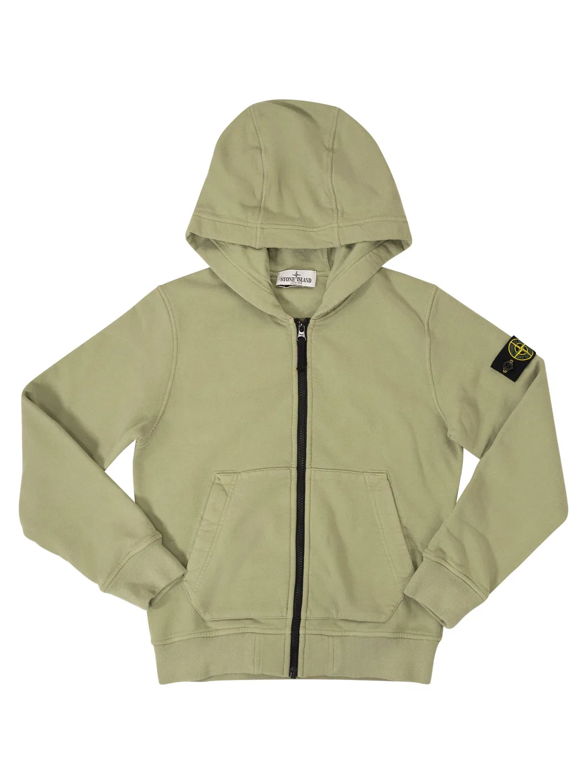 Stone Island Full-Zip Sweatshirt With Lined Hood And 