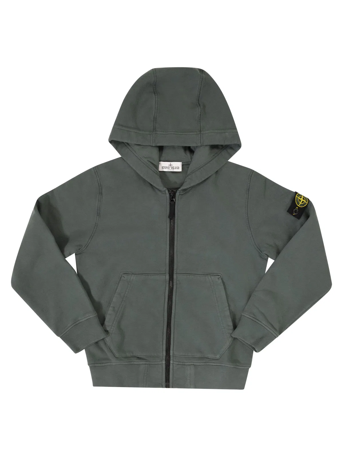 Stone Island Full-Zip Sweatshirt With Lined Hood And 