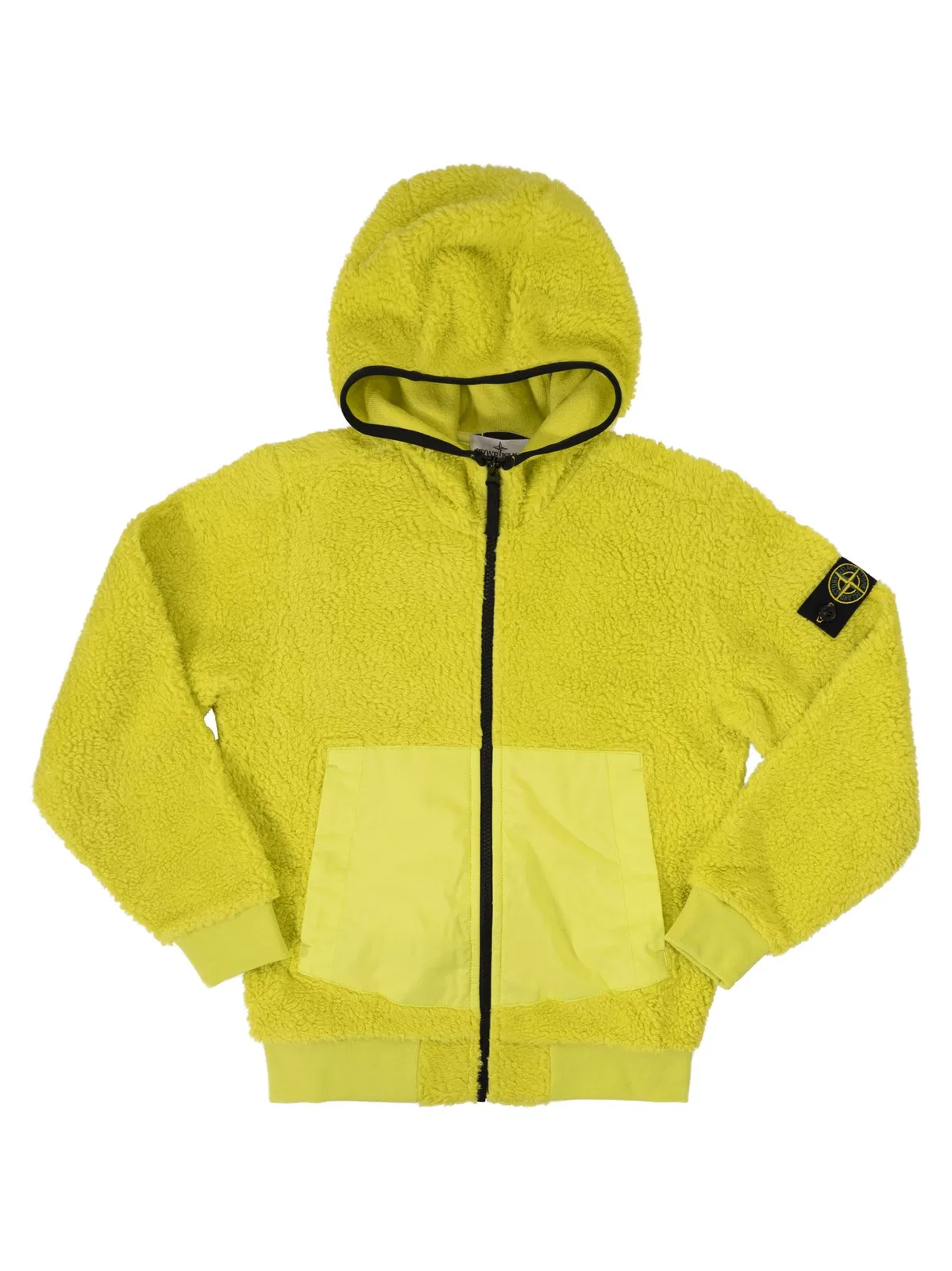 Stone Island Full Zip Sweatshirt With Hood And Pocket