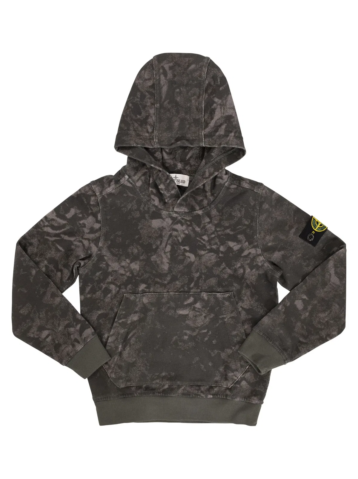 Stone Island Hooded Sweatshirt With Stone Island Badg
