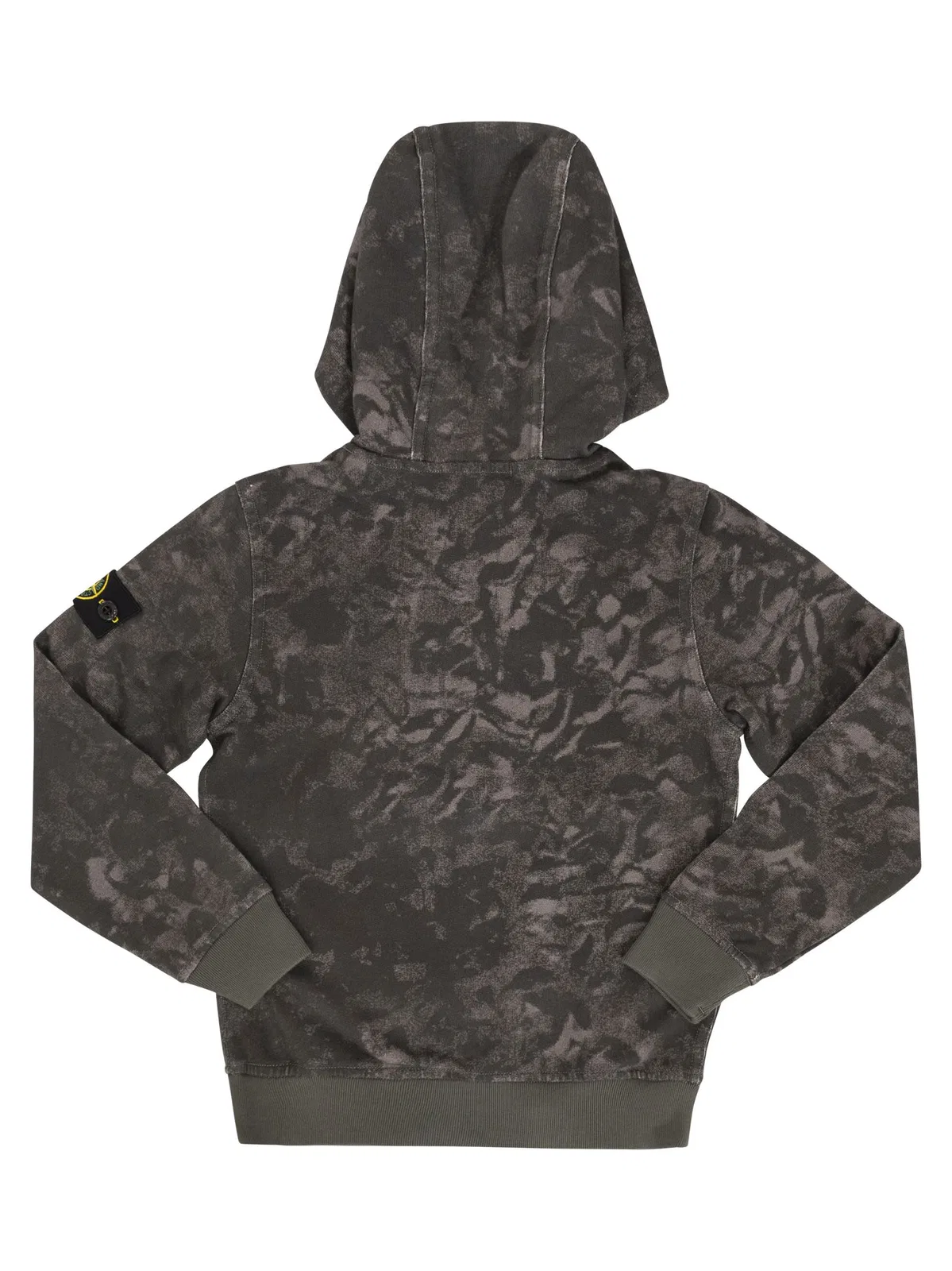 Stone Island Hooded Sweatshirt With Stone Island Badg