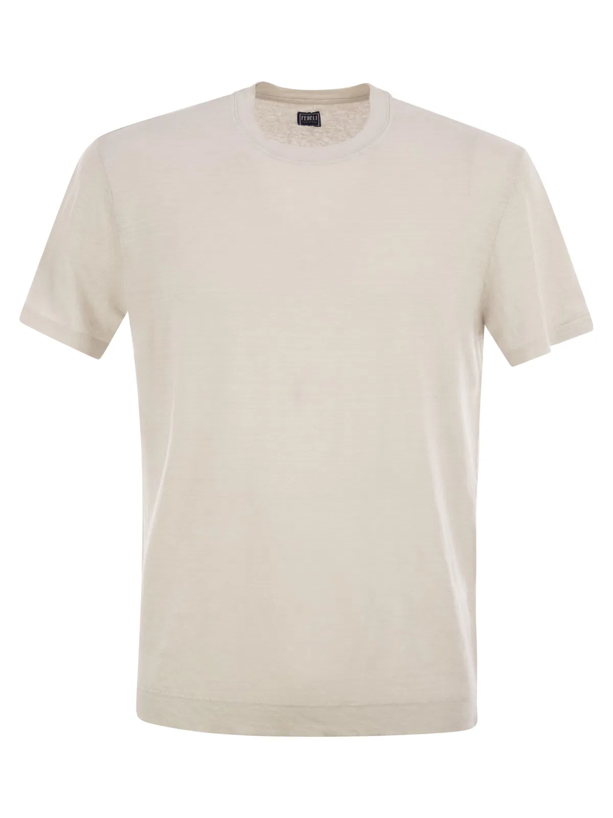 Fedeli Stretch Linen Short-Sleeved T-Shirt