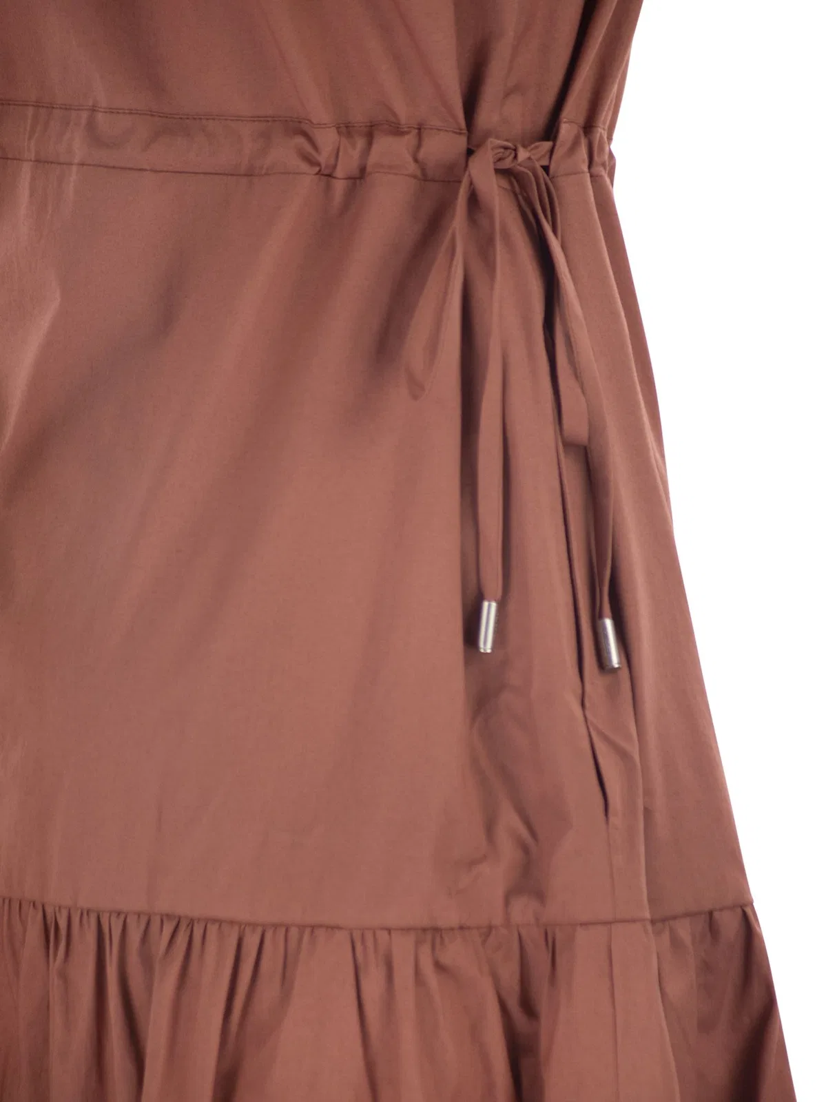 Peserico Sleeveless Midi Dress In Stretch Cotton