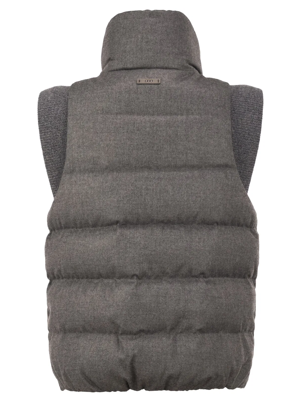 Peserico Padded Gilet With High Neck And Lurex Kn