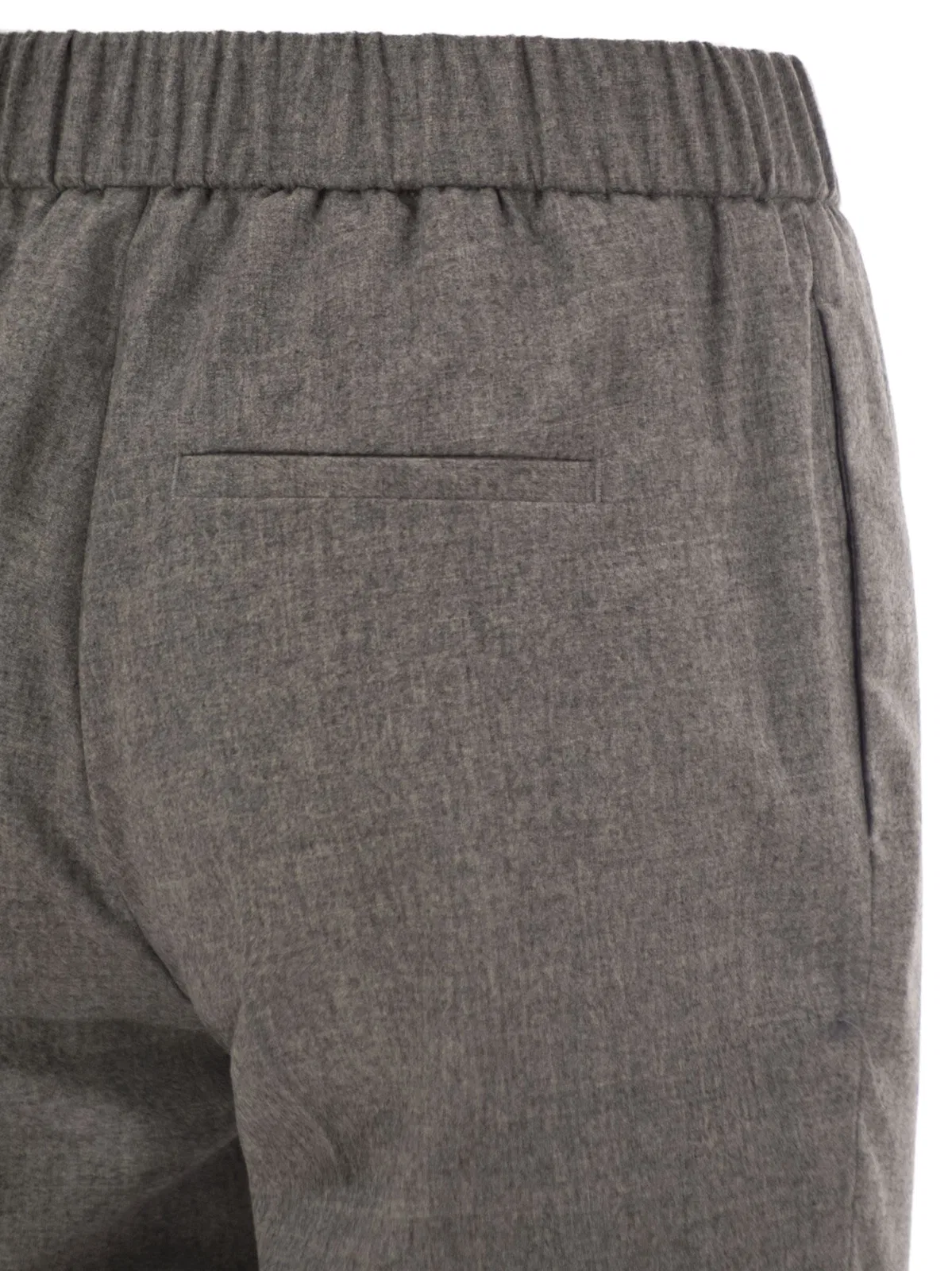 Peserico Virgin Wool And Cashmere Tapered Trouser