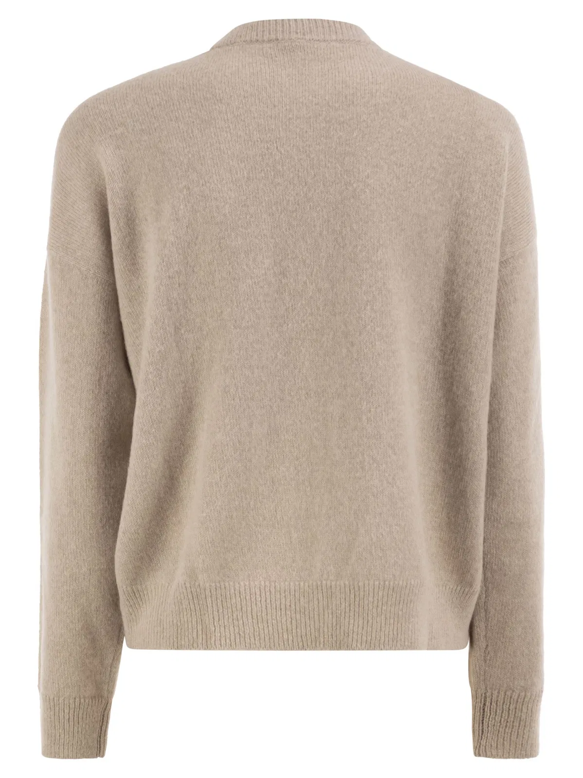 Peserico Crew-Neck Jumper With Sequins In Alpaca 
