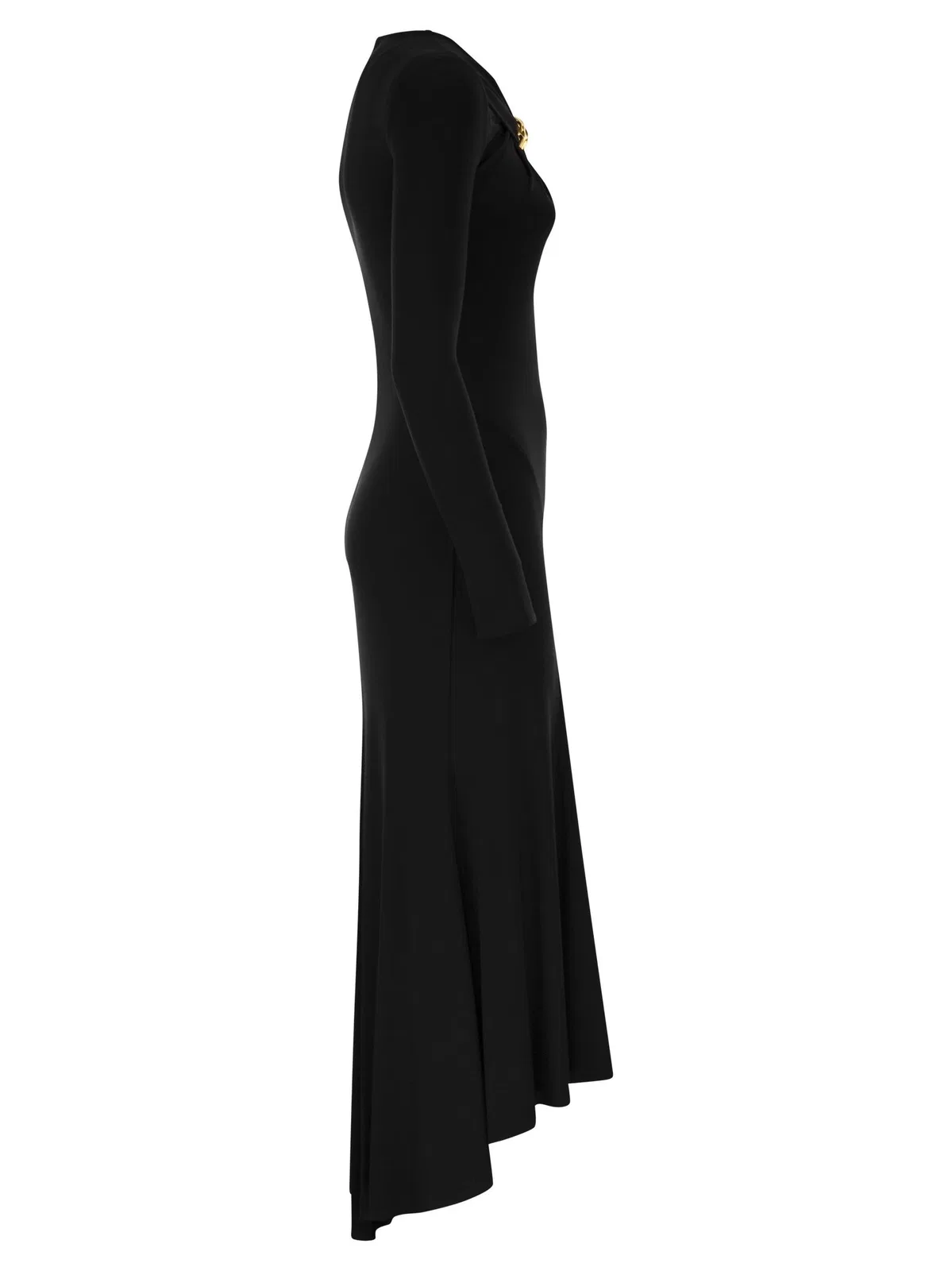 Elisabetta Franchi Crêpe Jersey Dress With Jewel Detail