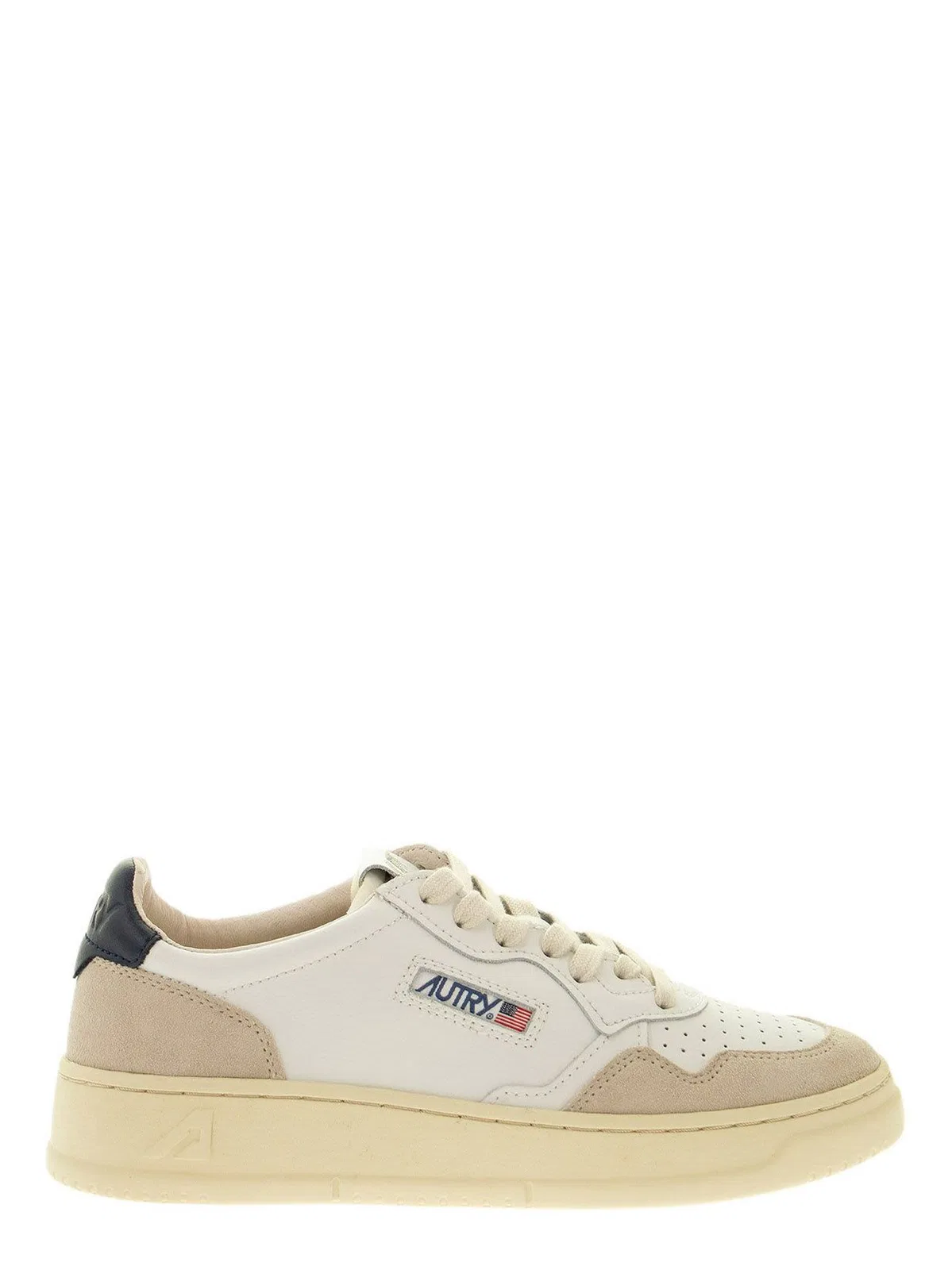 Autry Medalist Low - Leather And Suede Sneaker
