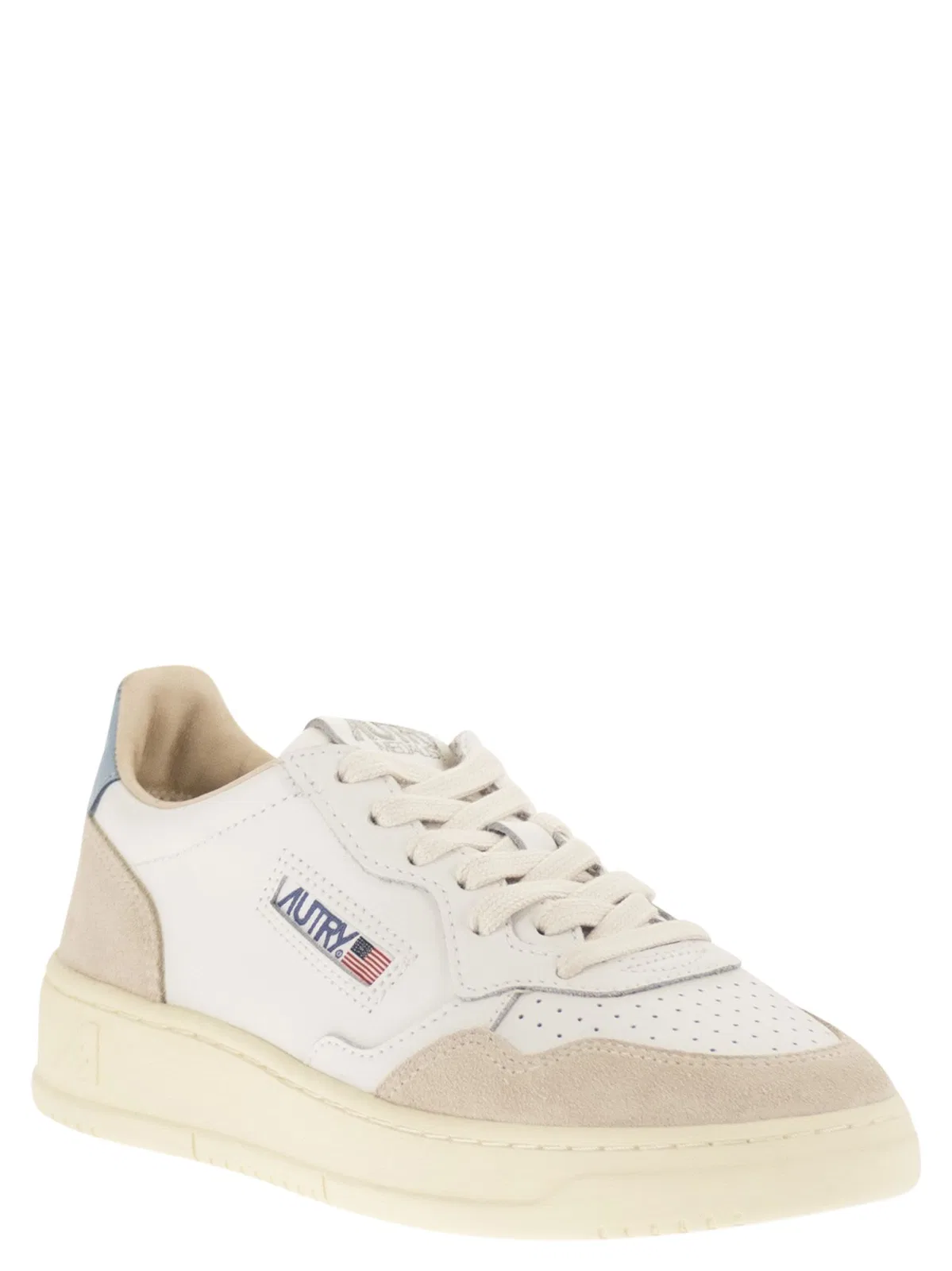 Autry Medalist Low - Leather And Suede Trainer