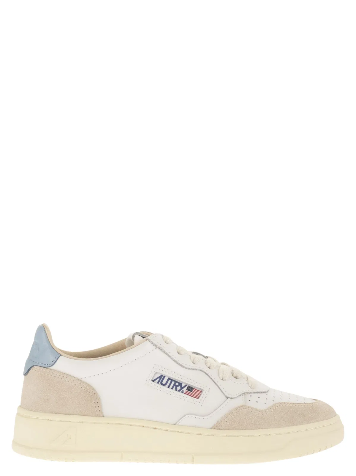 Autry Medalist Low - Leather And Suede Trainer