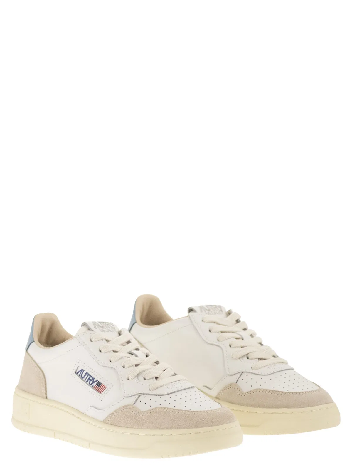 Autry Medalist Low - Leather And Suede Trainer