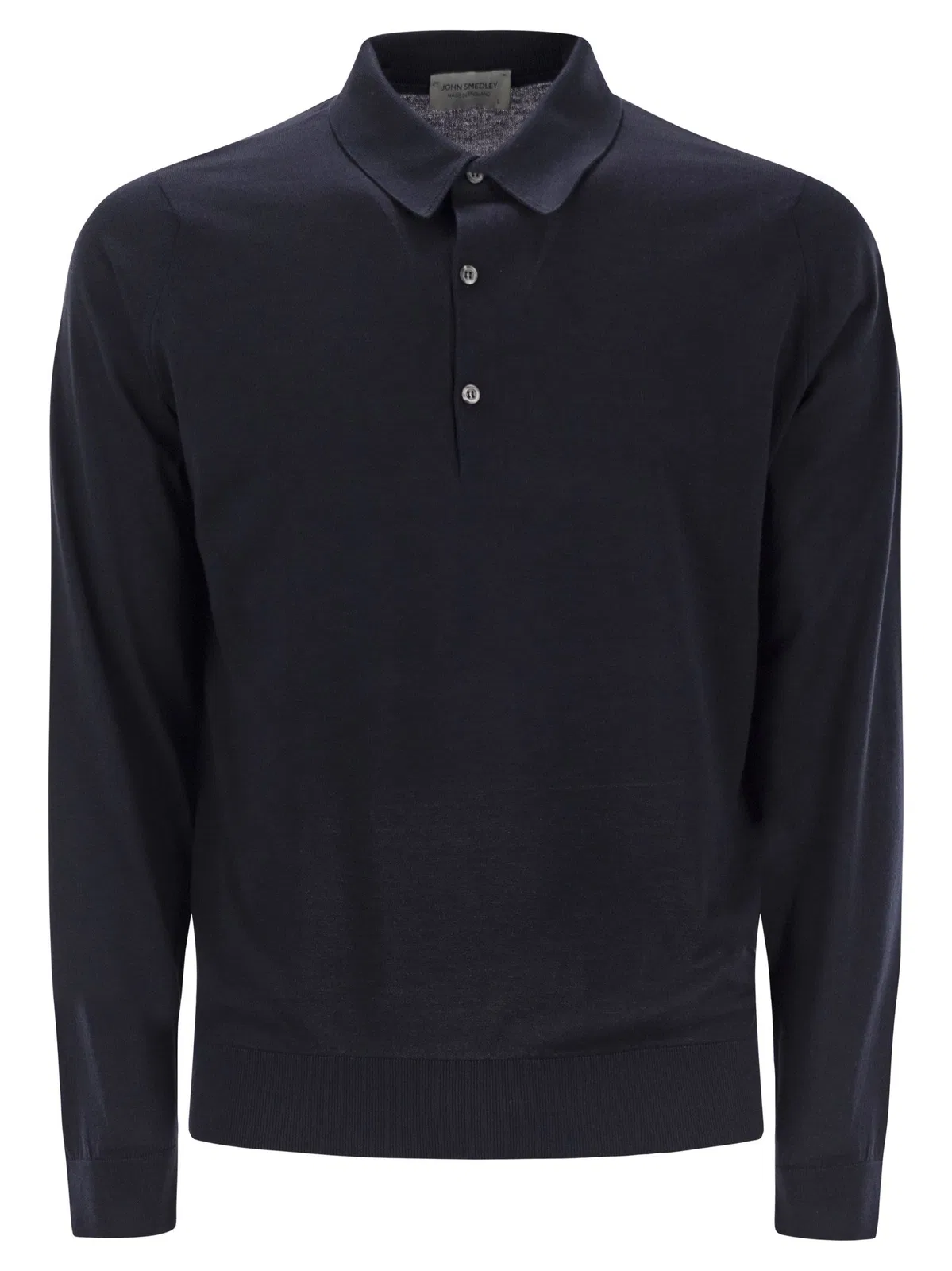 John Smedley Bradwell - Cotton Long-Sleeved Polo Shir