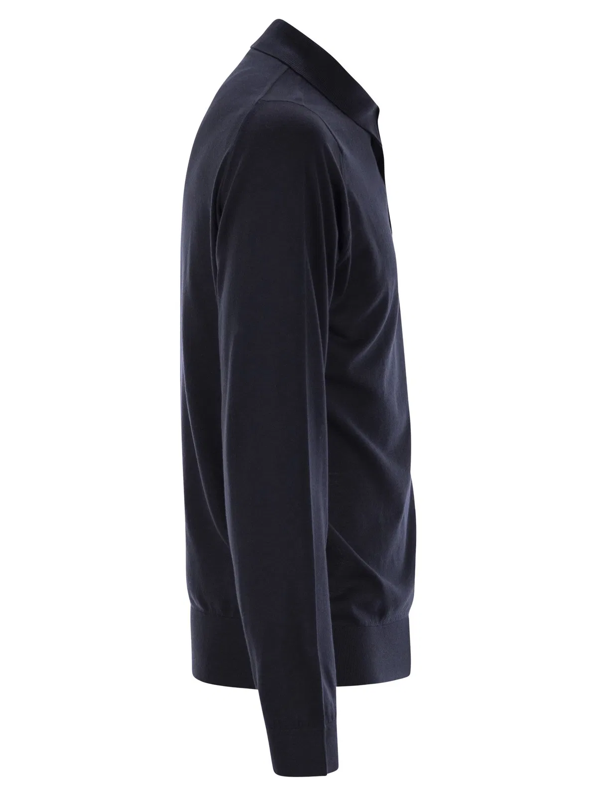 John Smedley Bradwell - Cotton Long-Sleeved Polo Shir