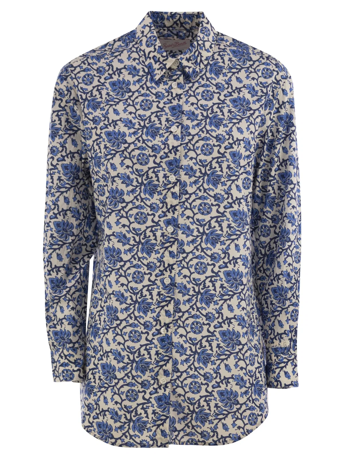 Mc2 Saint Barth Brigitte - Shirt With Flower Pattern