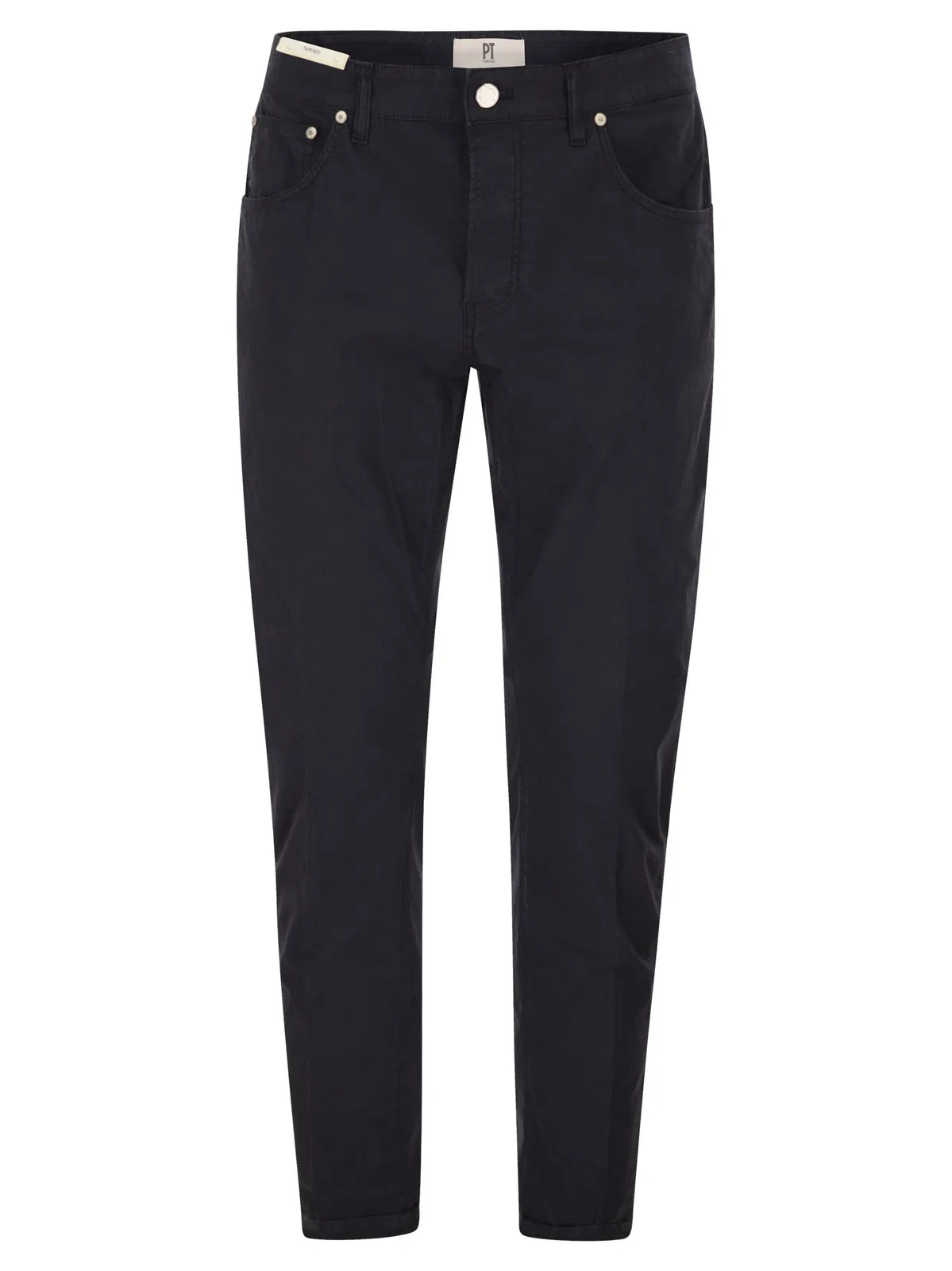 Pt Torino Five-Pocket Trousers In Stretch Cotton