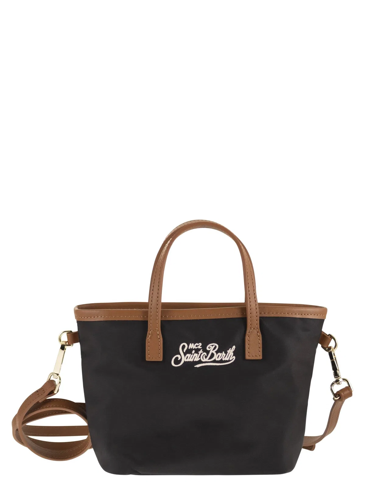 Mc2 Saint Barth City Mini Bag With Logo And Shoulder Str