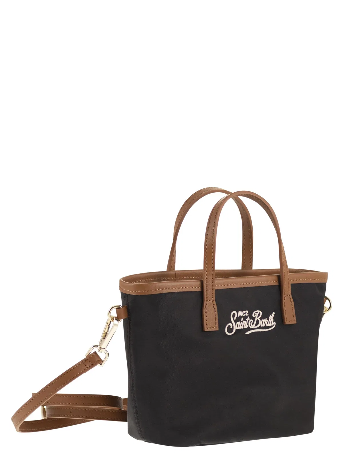 Mc2 Saint Barth City Mini Bag With Logo And Shoulder Str