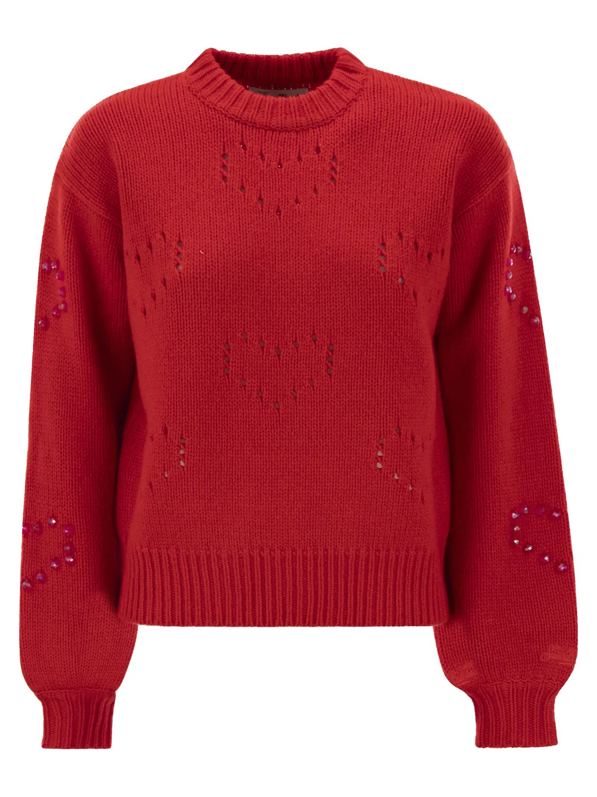 Mc2 Saint Barth Danya - Sweater With Heart Pattern