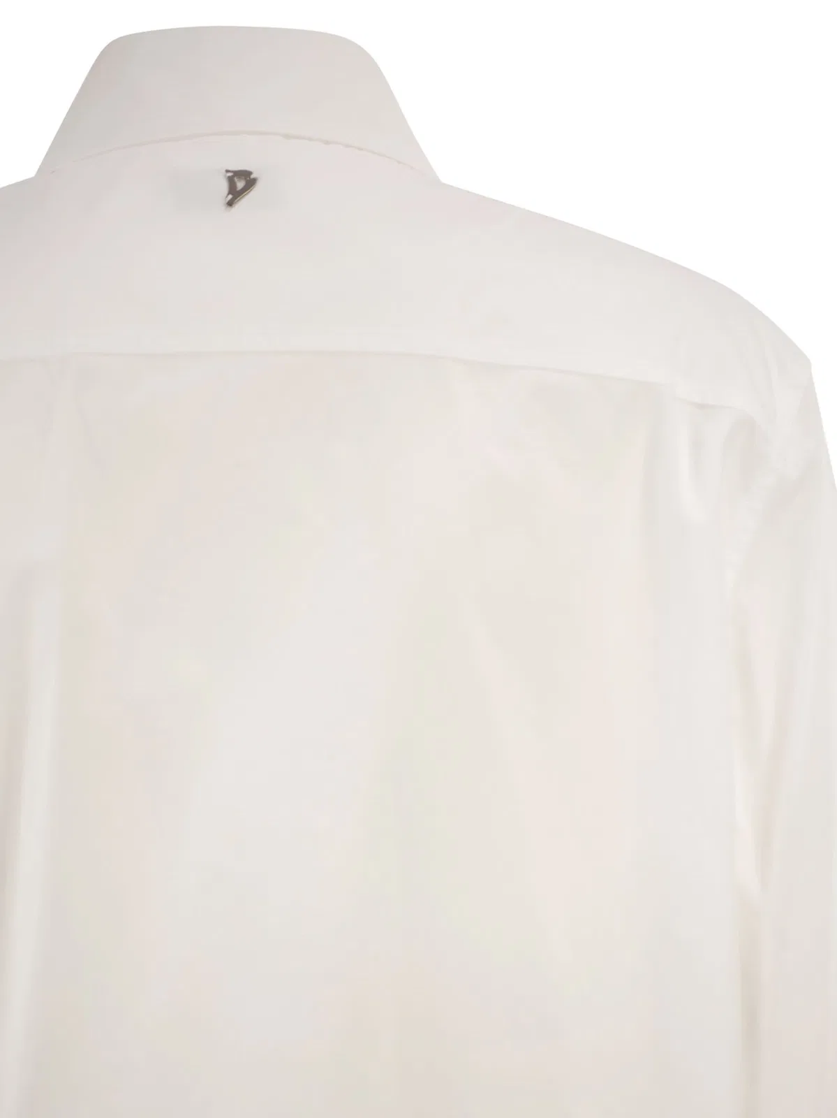 Dondup Cotton Shirt With Pleated Bib Front