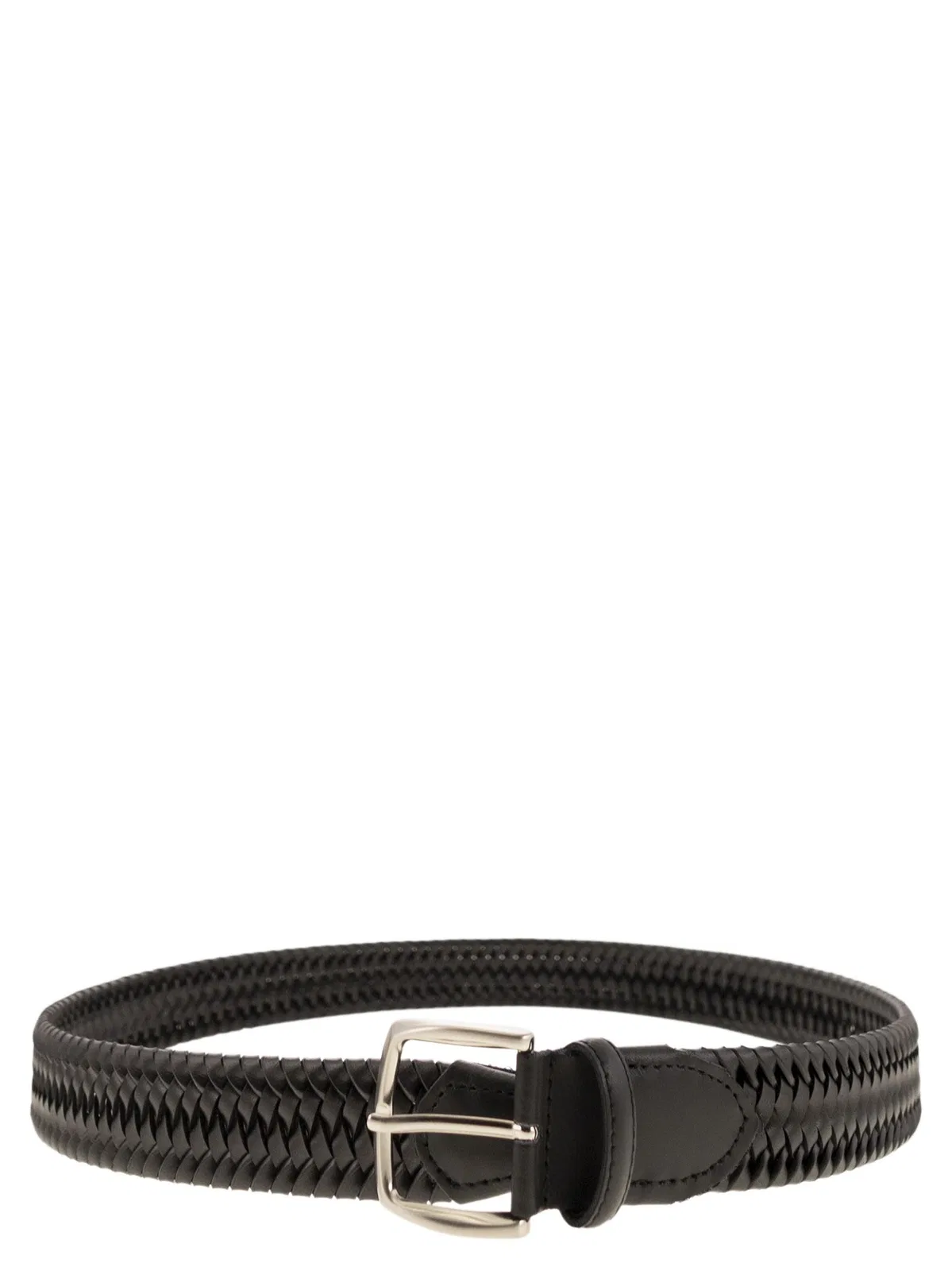 Alberto Luti Woven Leather Belt