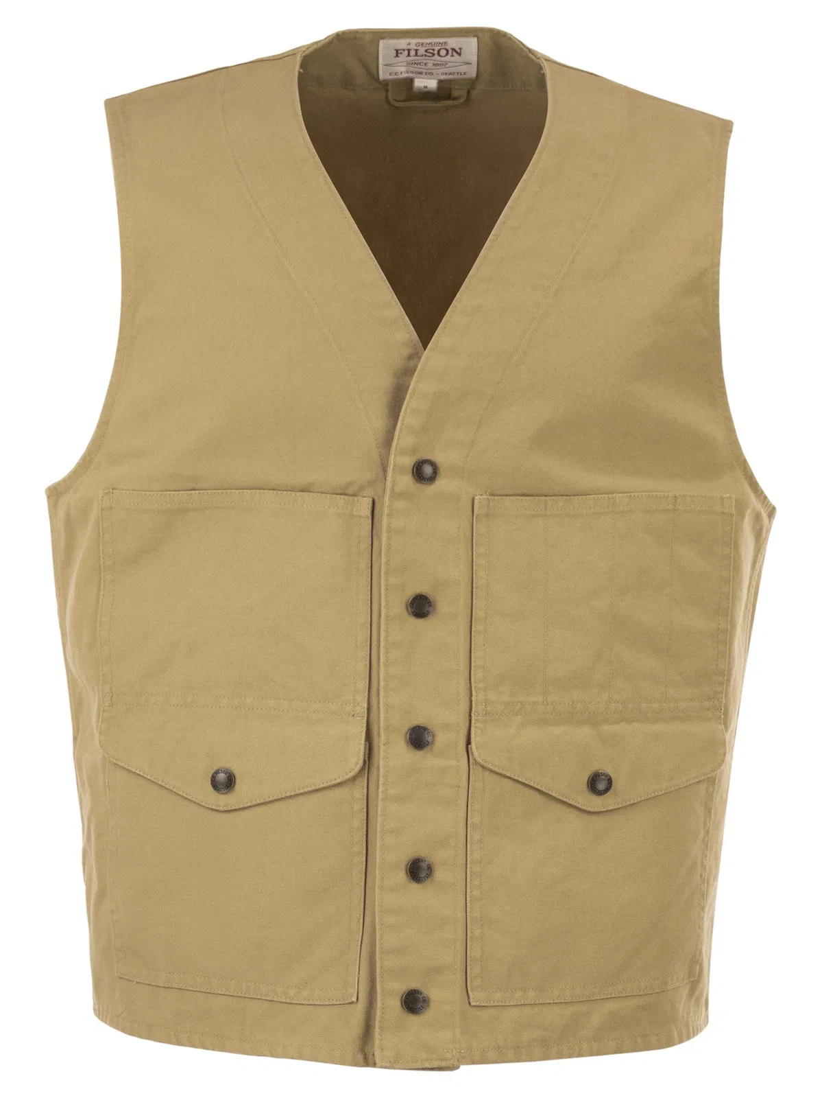 Filson Cotton Utility Vest With Patch Pockets