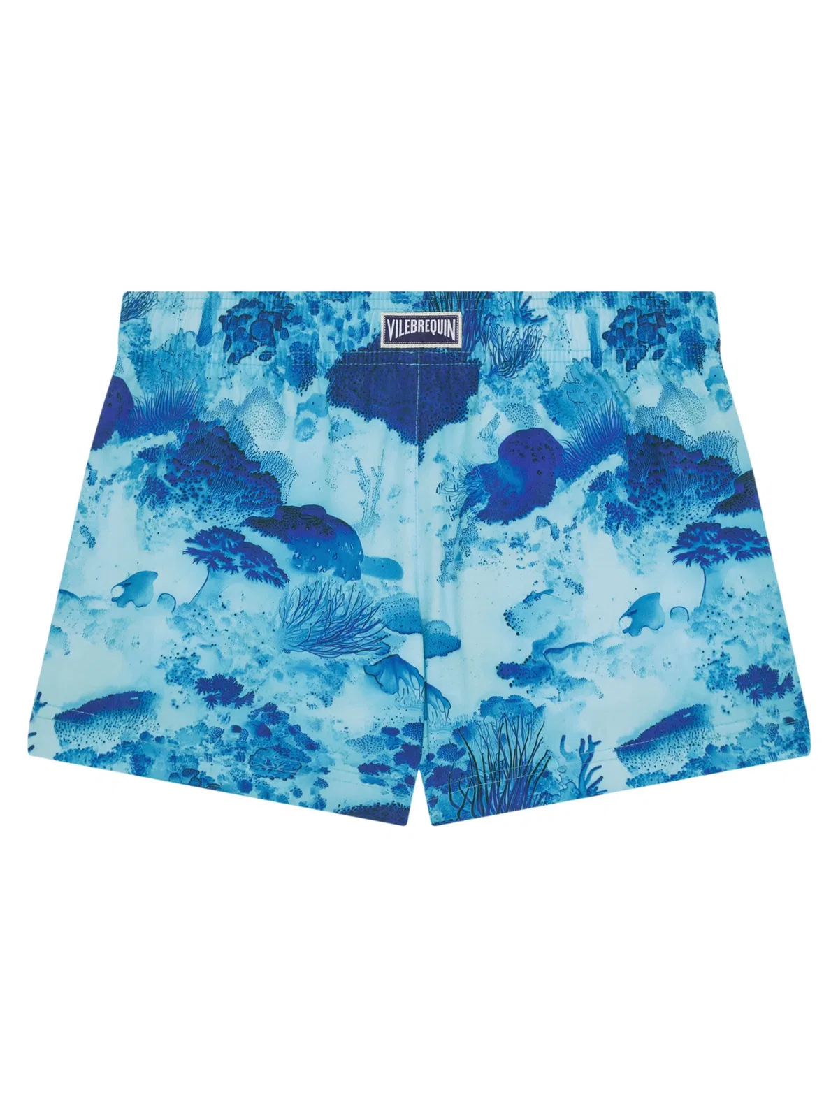 Vilebrequin Girlsโ Swim Shorts With Ocean Floor Prin