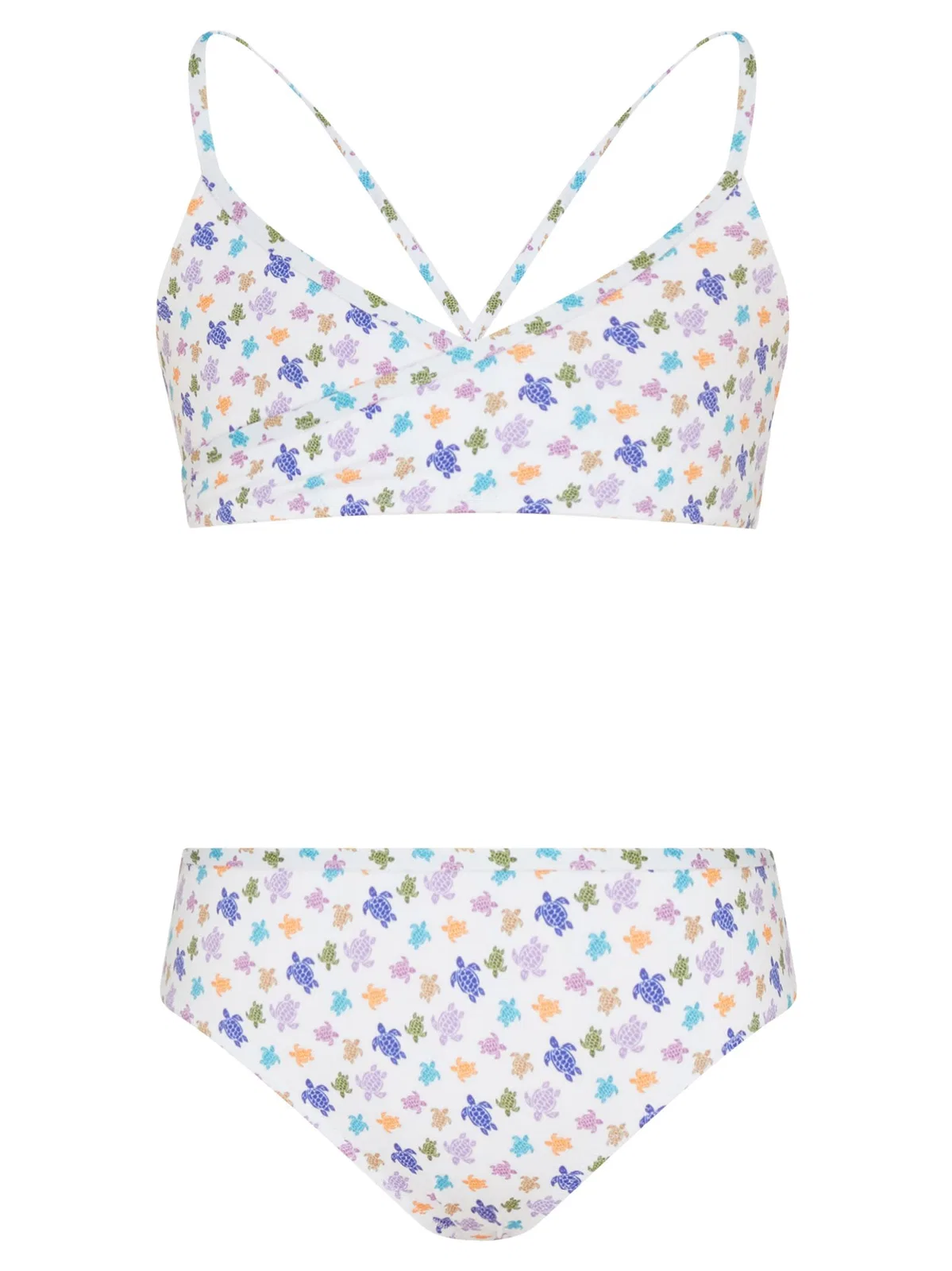 Vilebrequin Girls’ Bikini With Multicolour Turtle Pr