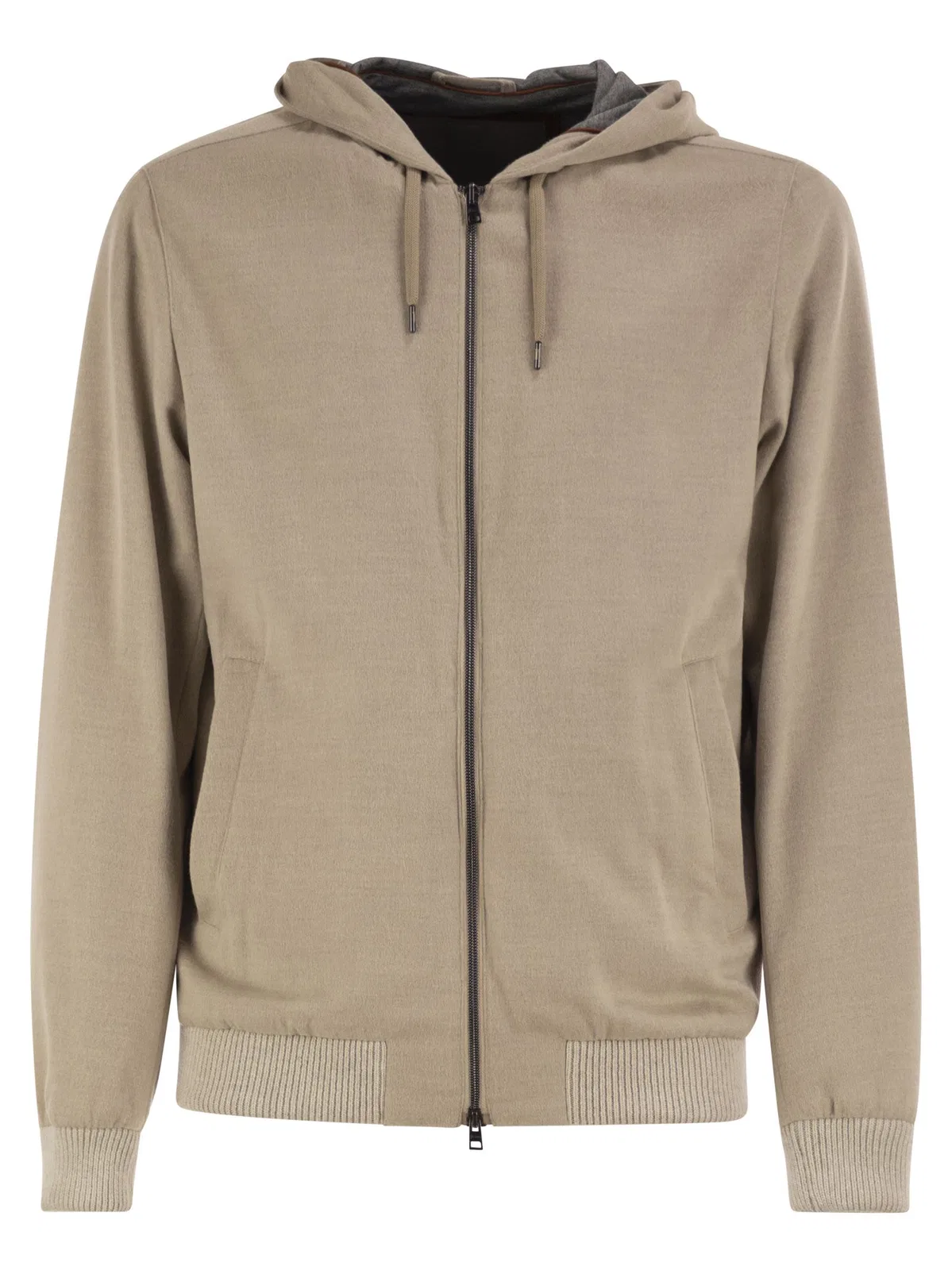 Herno Lightweight Hooded Jacket In Wool-Effect