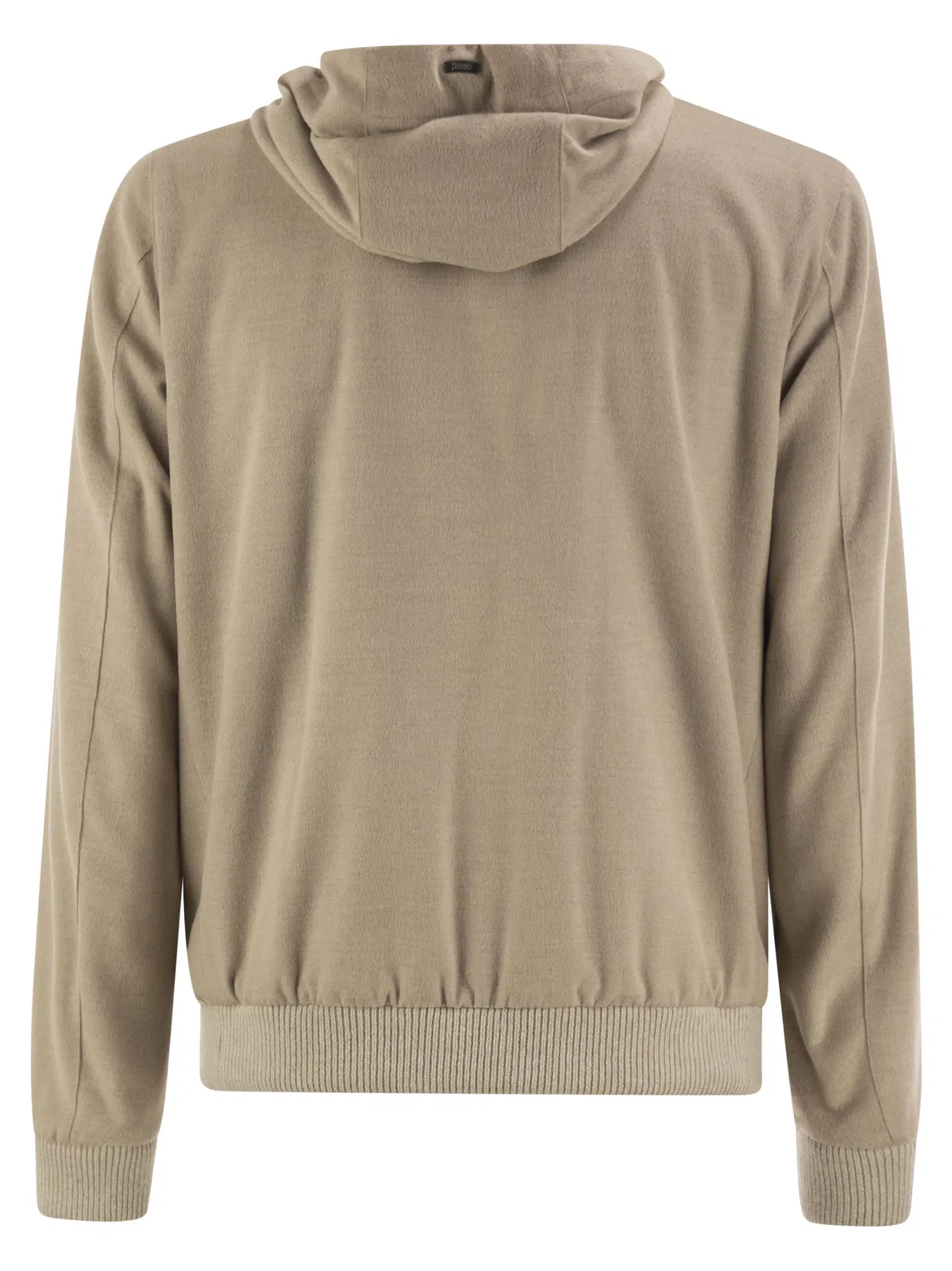 Herno Lightweight Hooded Jacket In Wool-Effect