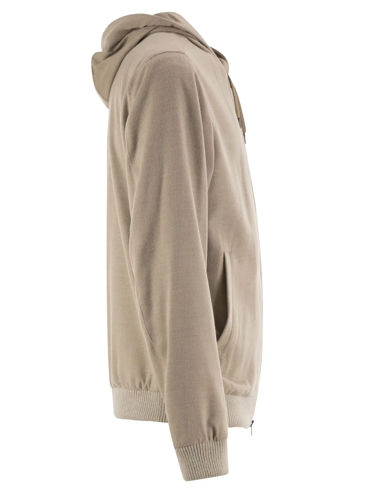 Herno Lightweight Hooded Jacket In Wool-Effect