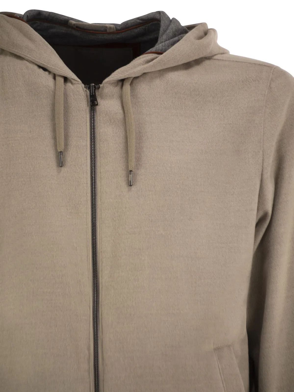 Herno Lightweight Hooded Jacket In Wool-Effect