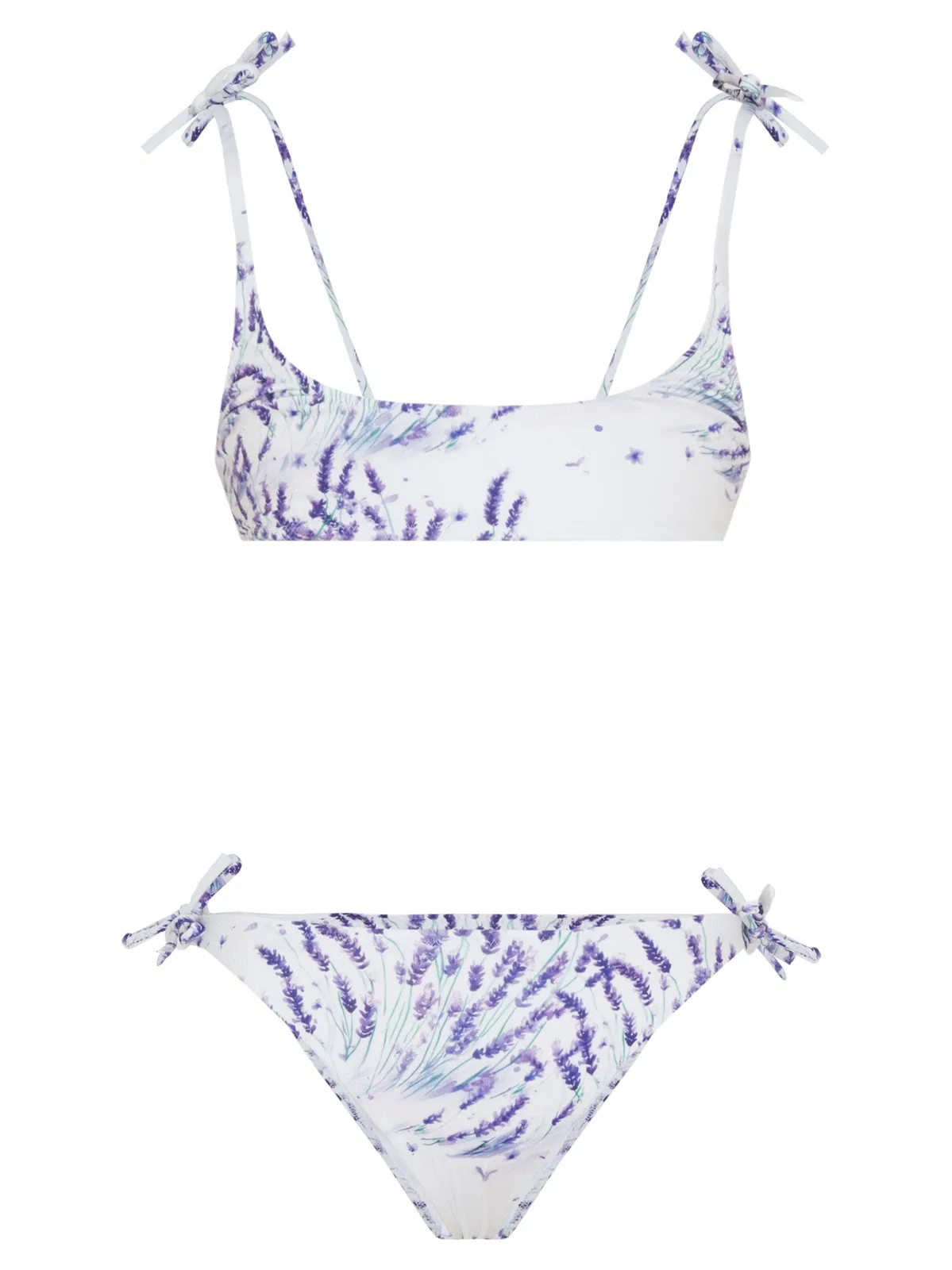Vilebrequin Girls’ Bikini With Lavender Print And Ad