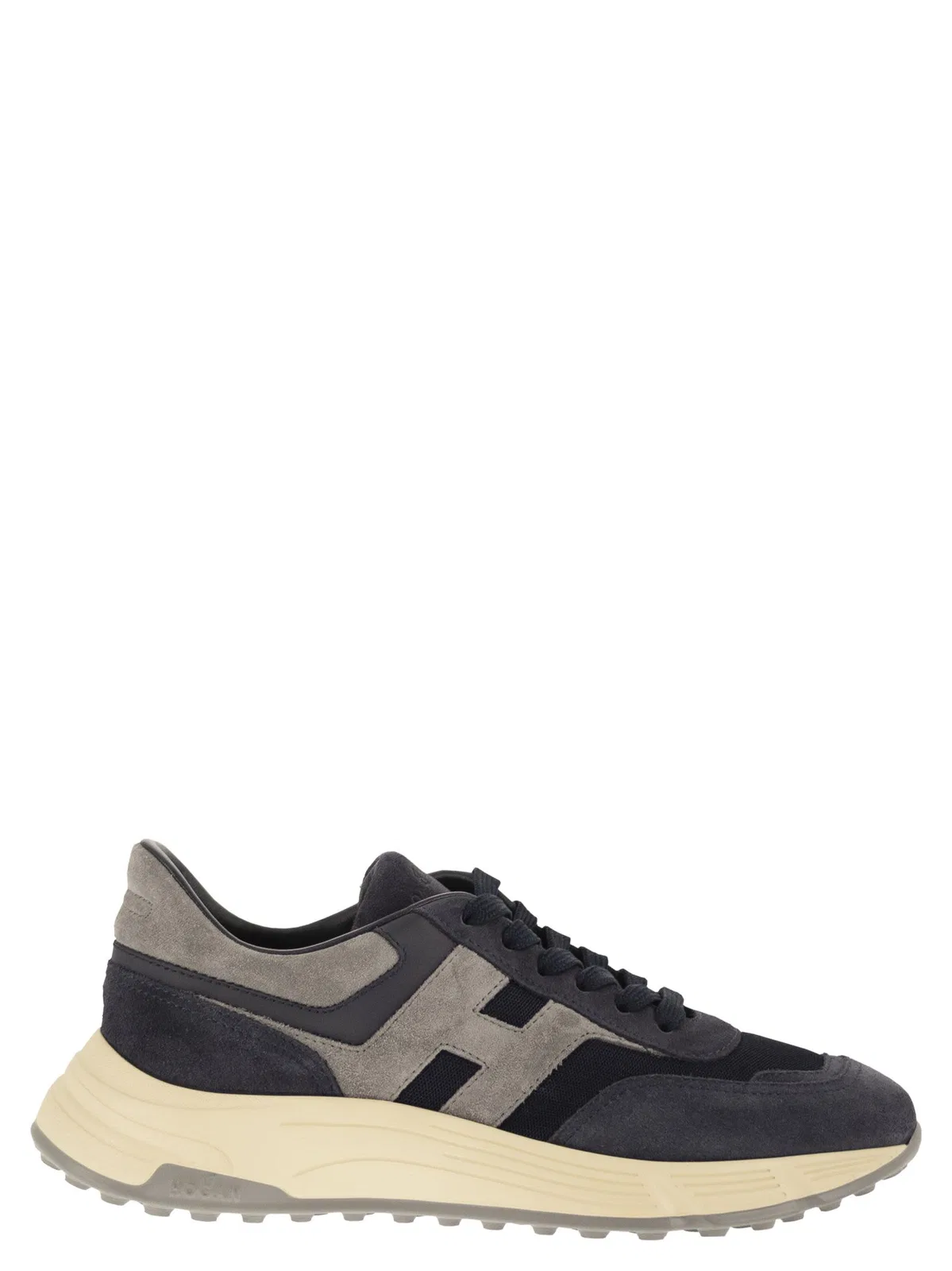Hogan Hyperlight Sneakers In Suede And Fabric