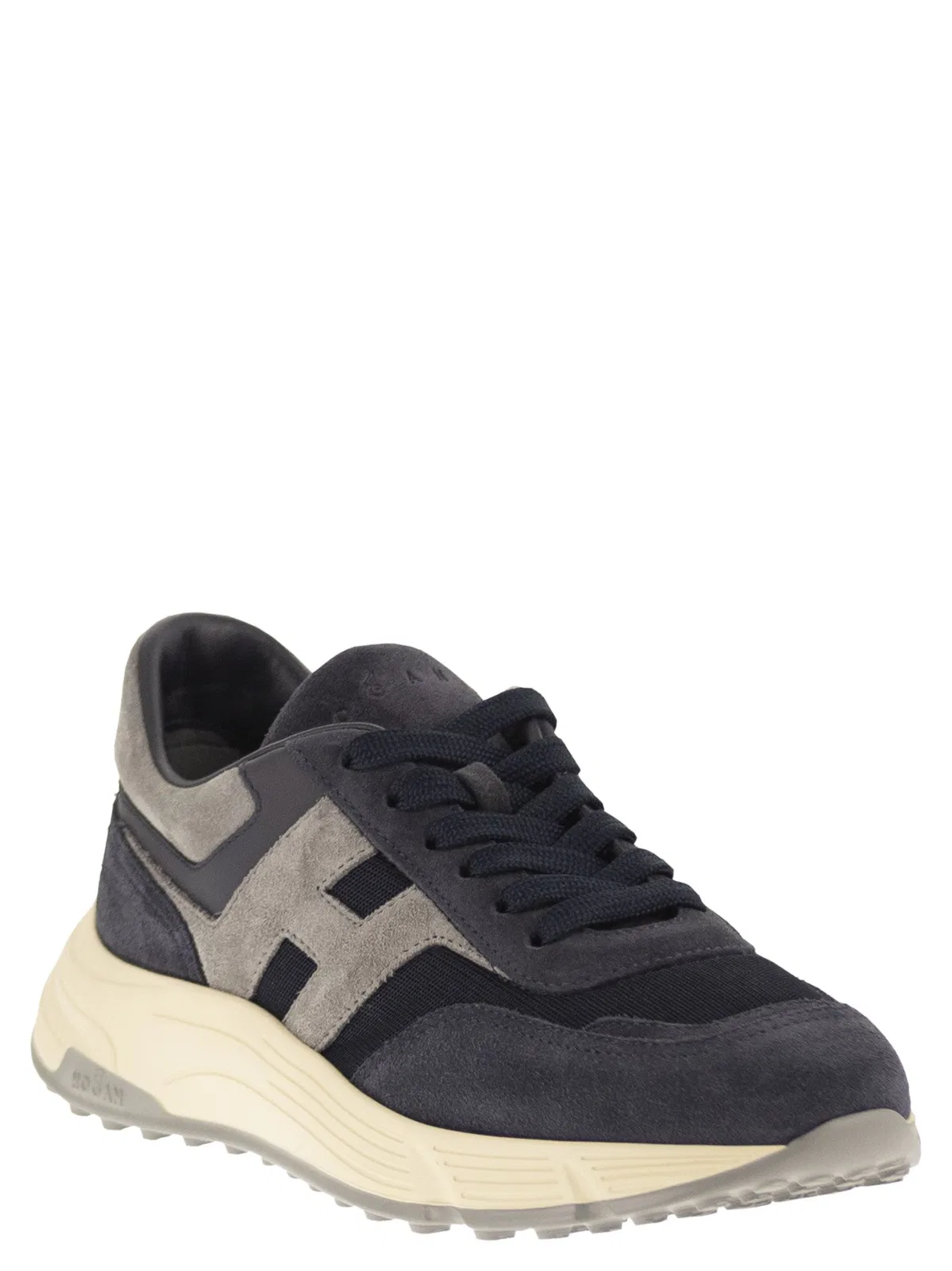 Hogan Hyperlight Sneakers In Suede And Fabric
