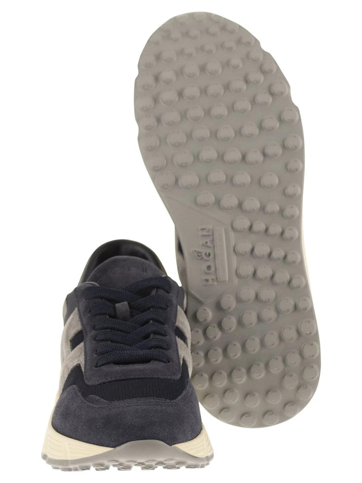 Hogan Hyperlight Sneakers In Suede And Fabric