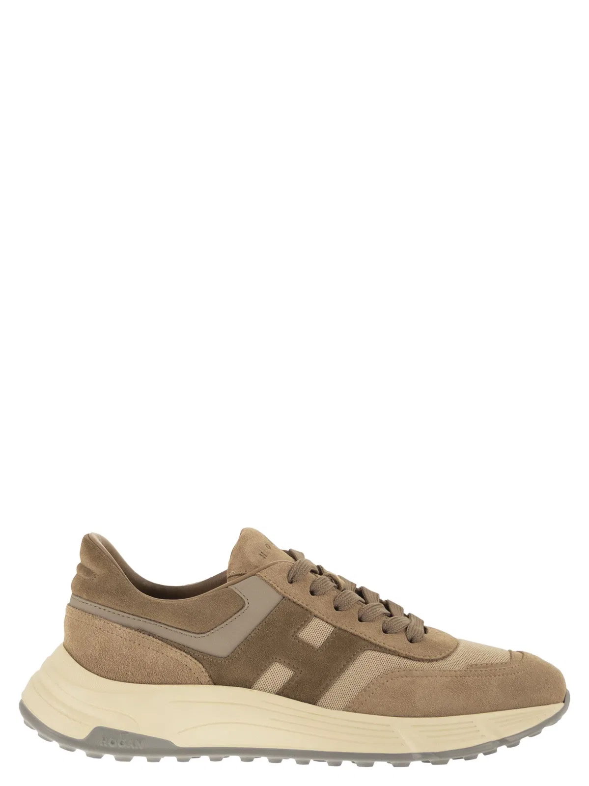 Hogan Hyperlight Sneakers In Suede And Fabric