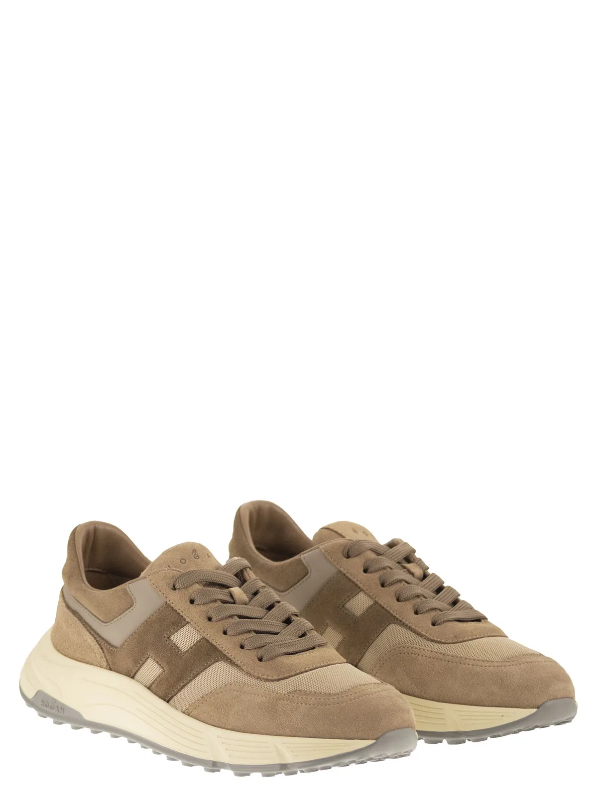 Hogan Hyperlight Sneakers In Suede And Fabric