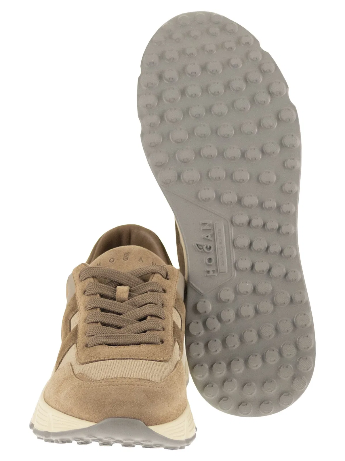 Hogan Hyperlight Sneakers In Suede And Fabric