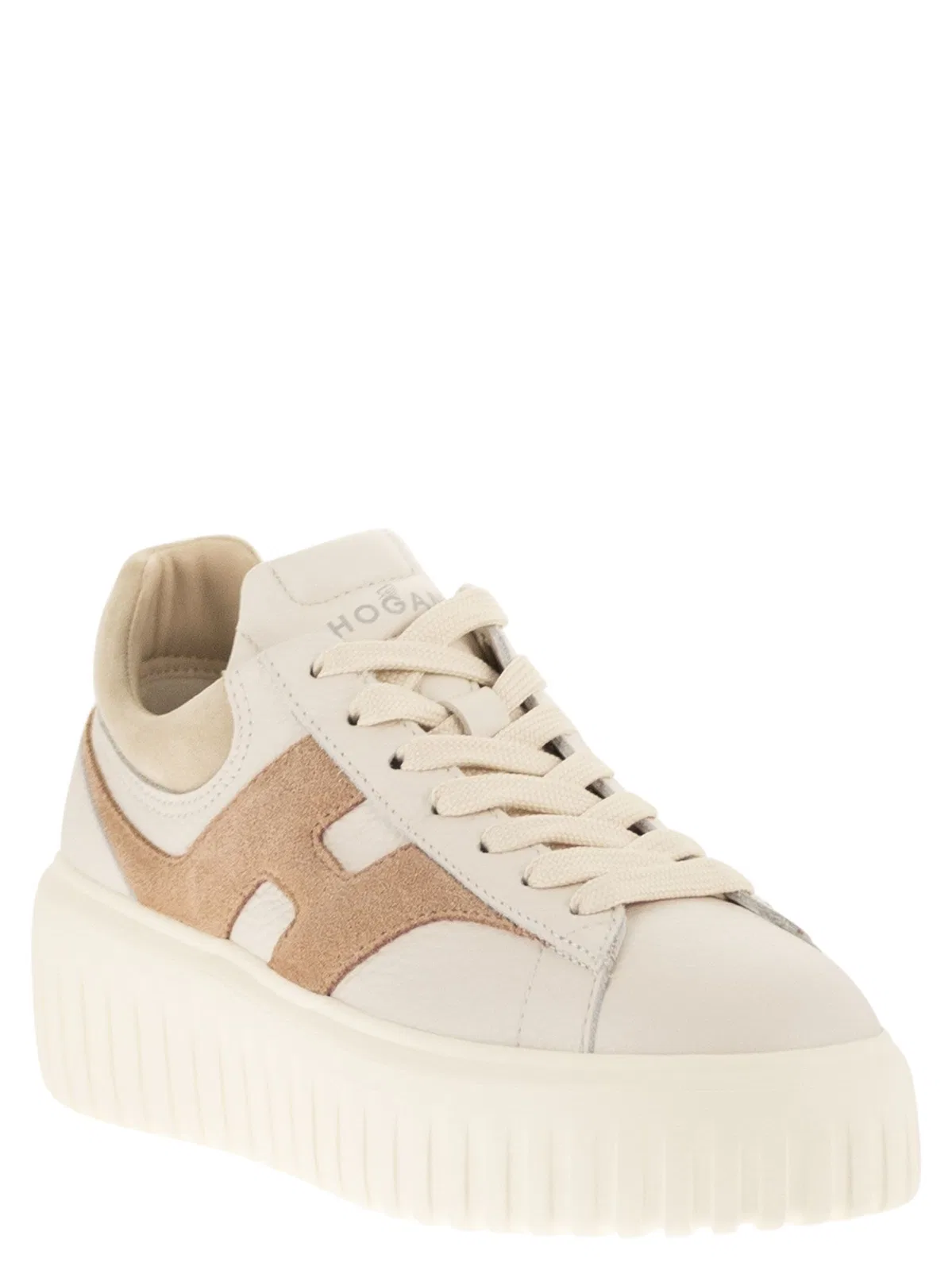 Hogan H-Stripes - Leather And Suede Trainers