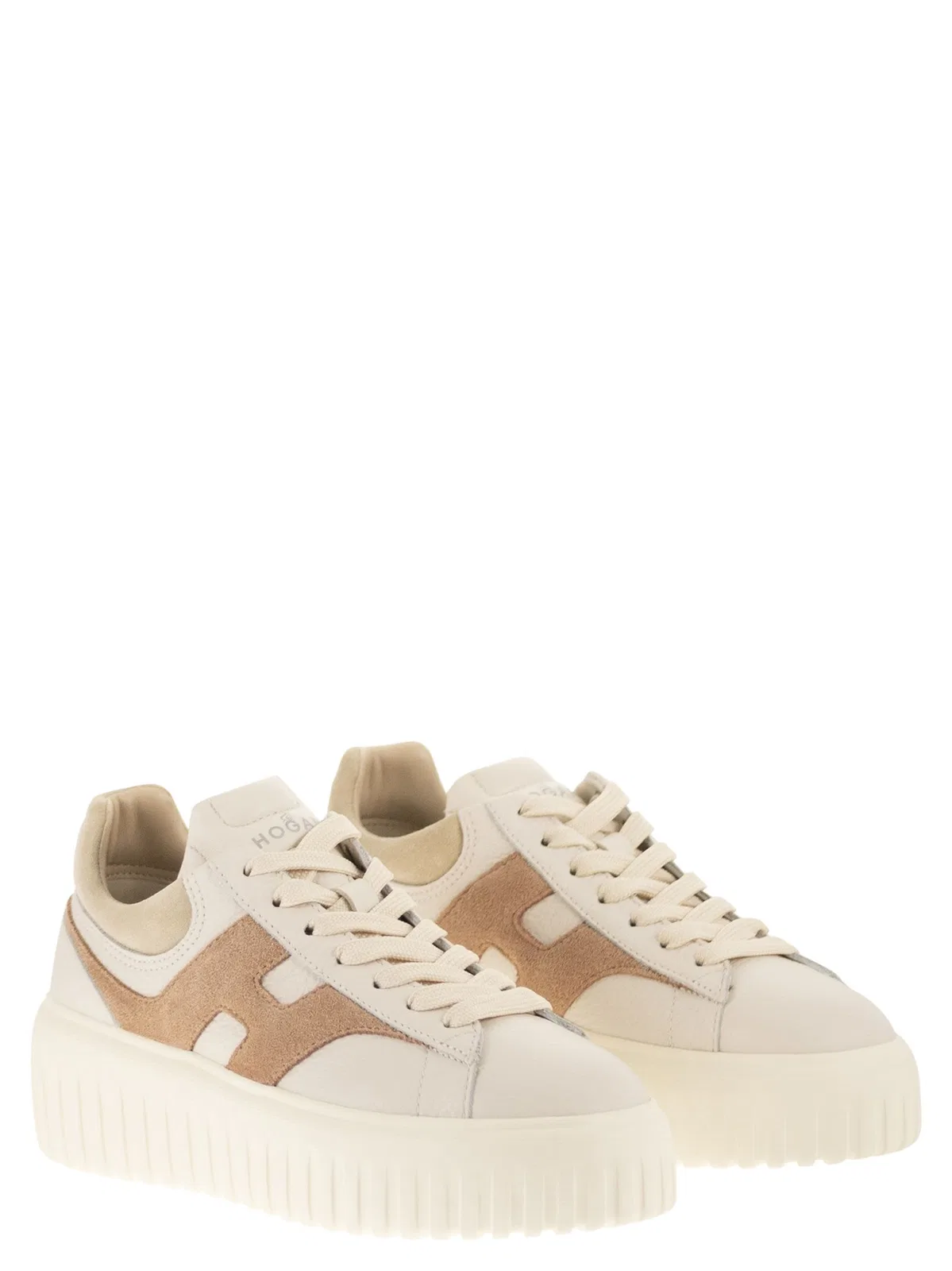 Hogan H-Stripes - Leather And Suede Trainers