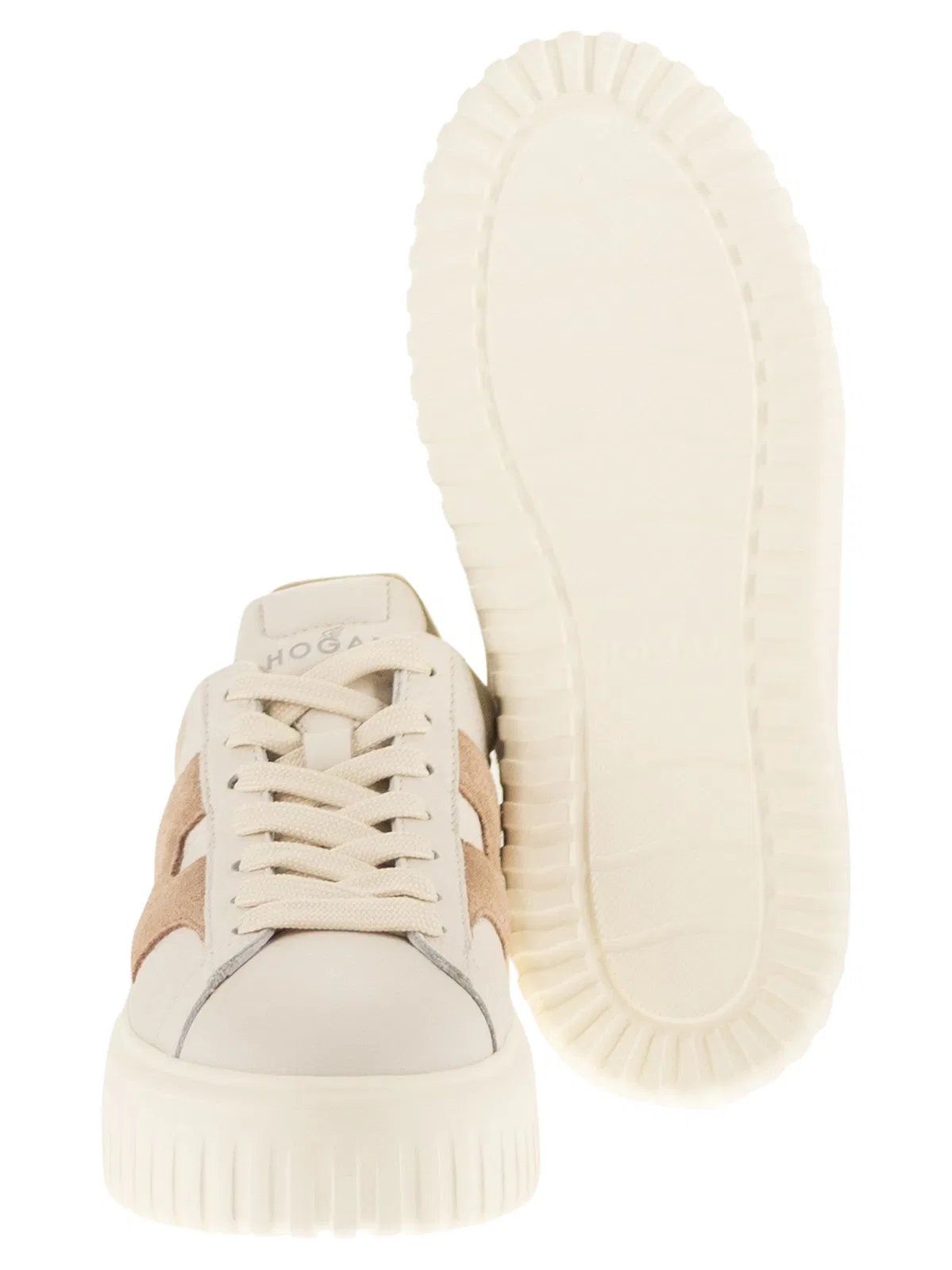 Hogan H-Stripes - Leather And Suede Trainers