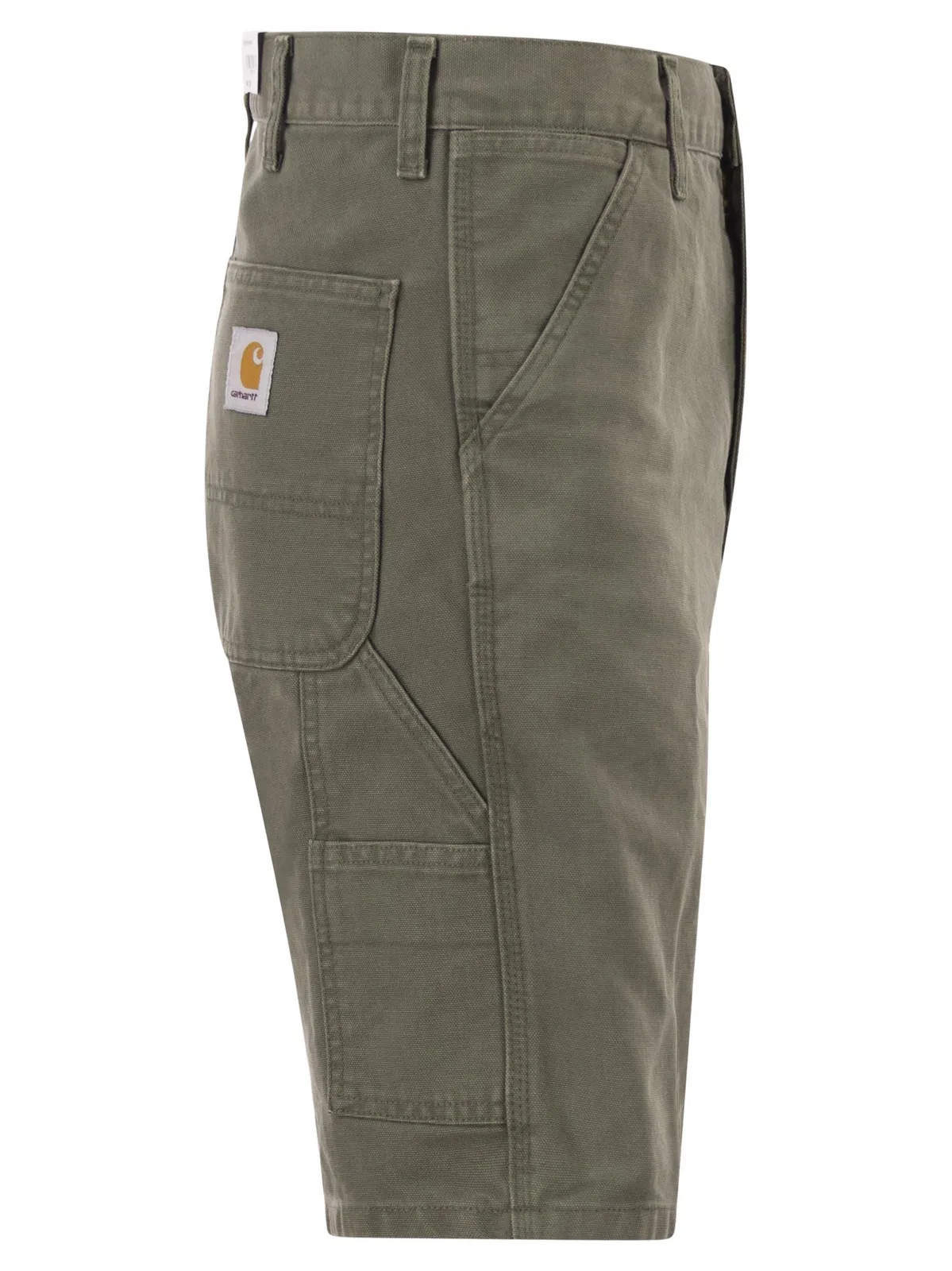 Carhartt Denim Bermuda Shorts With Logo On The Ba
